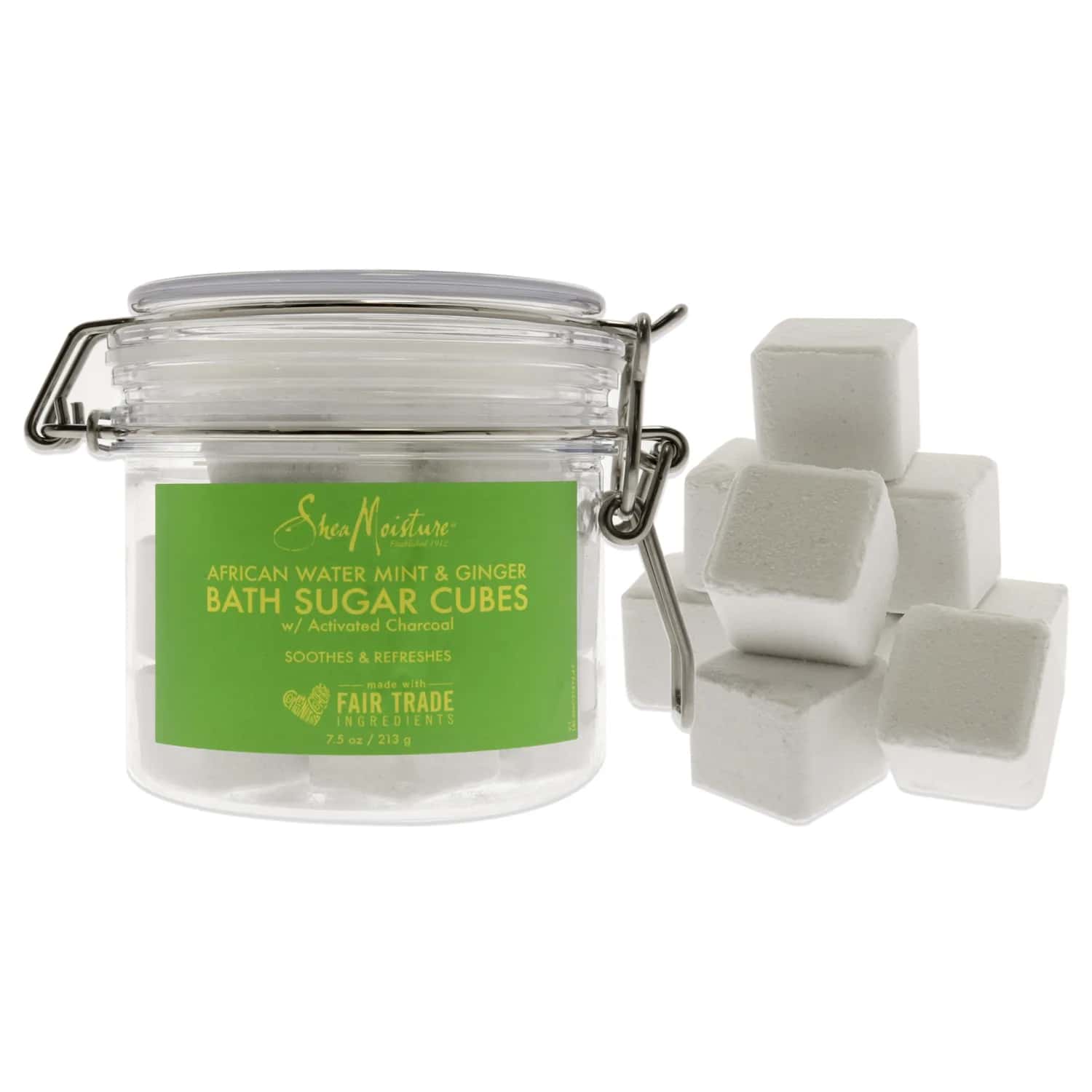 Shea Moisture African Water Mint and Ginger Bath Sugar Cubes 222ml /