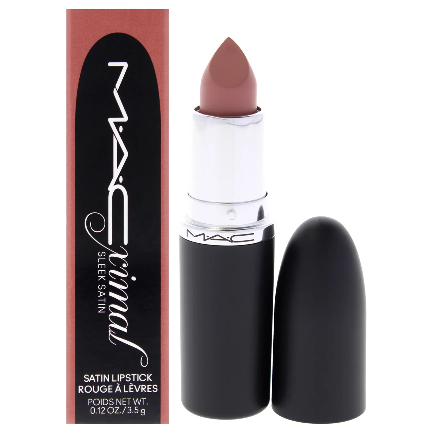 MAC Macximal Sleek Satin - 835 Modesty Lipstick 0.12 oz