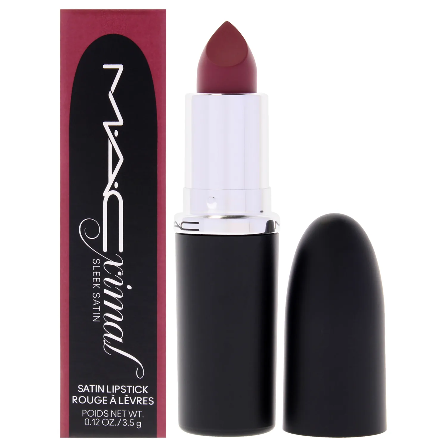 MAC Macximal Sleek Satin - 801 Amorous Lipstick 0.12 oz