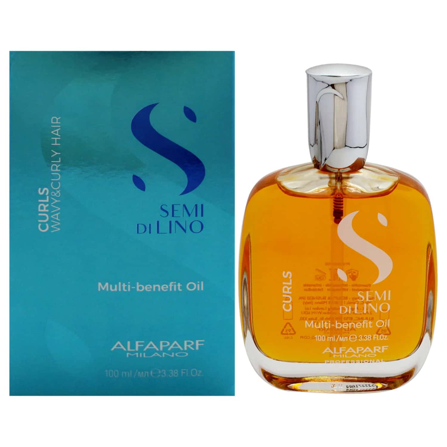 Alfaparf Milano Semi di Lino Curls Multi-Benefit Hair Oil 100ml / 3.38