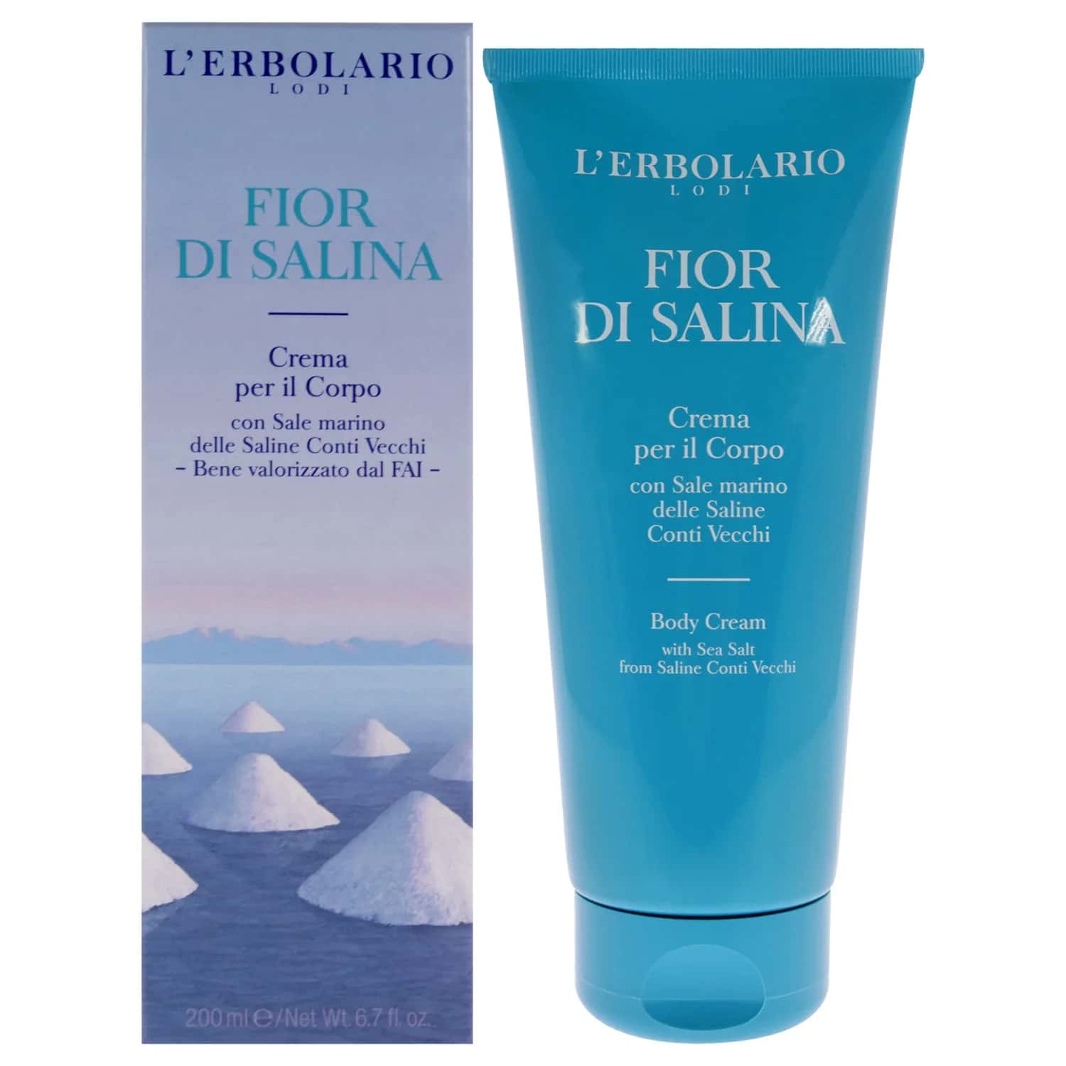 L'Erbolario Fior di Salina Body Cream 198ml / 6.7 oz