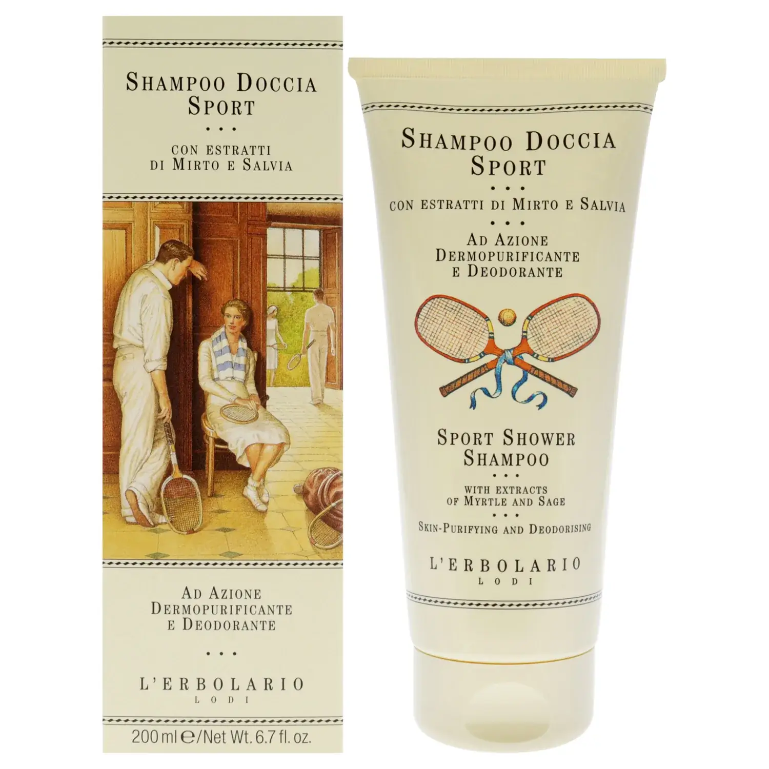 L'Erbolario Sport Shower Shampoo 198ml / 6.7 oz