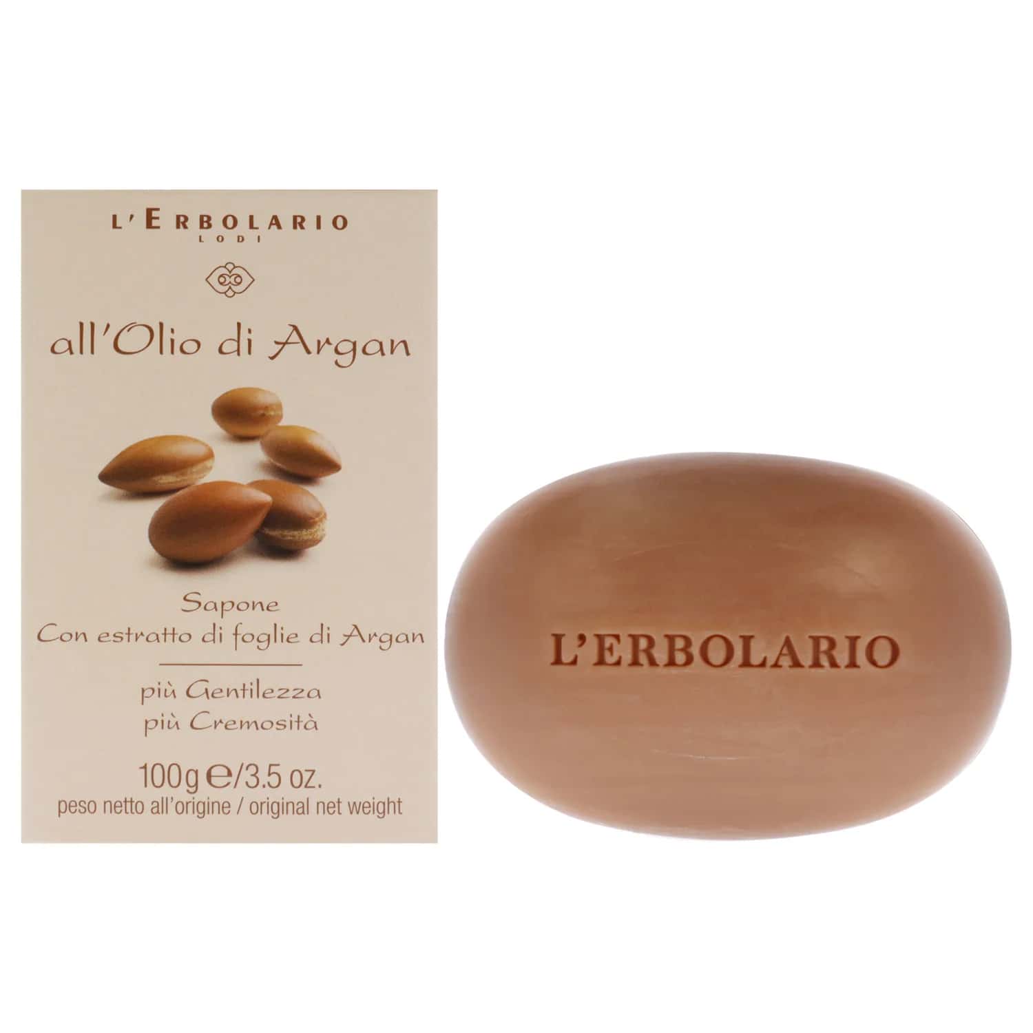 L'Erbolario Argan Oil Bar Soap 104ml / 3.5 oz