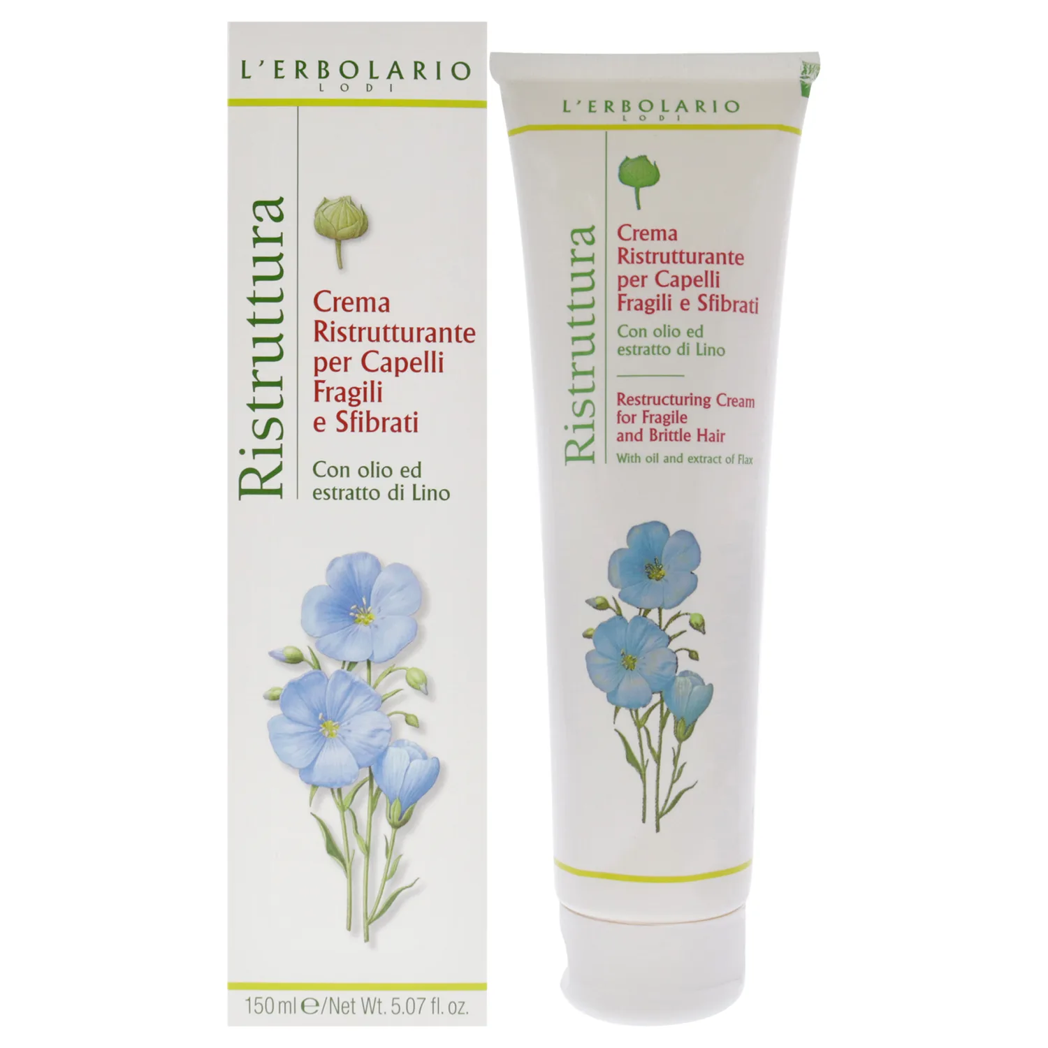 L'Erbolario Restructuring Cream for Fragile and Brittle Hair 5.07 oz