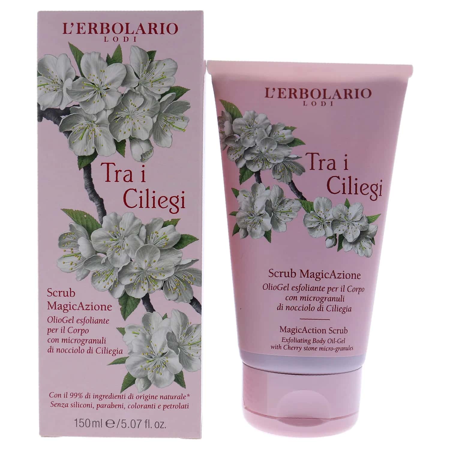 L'Erbolario Tra I Ciliegi MagicAction Body Scrub 150ml / 5.07 oz