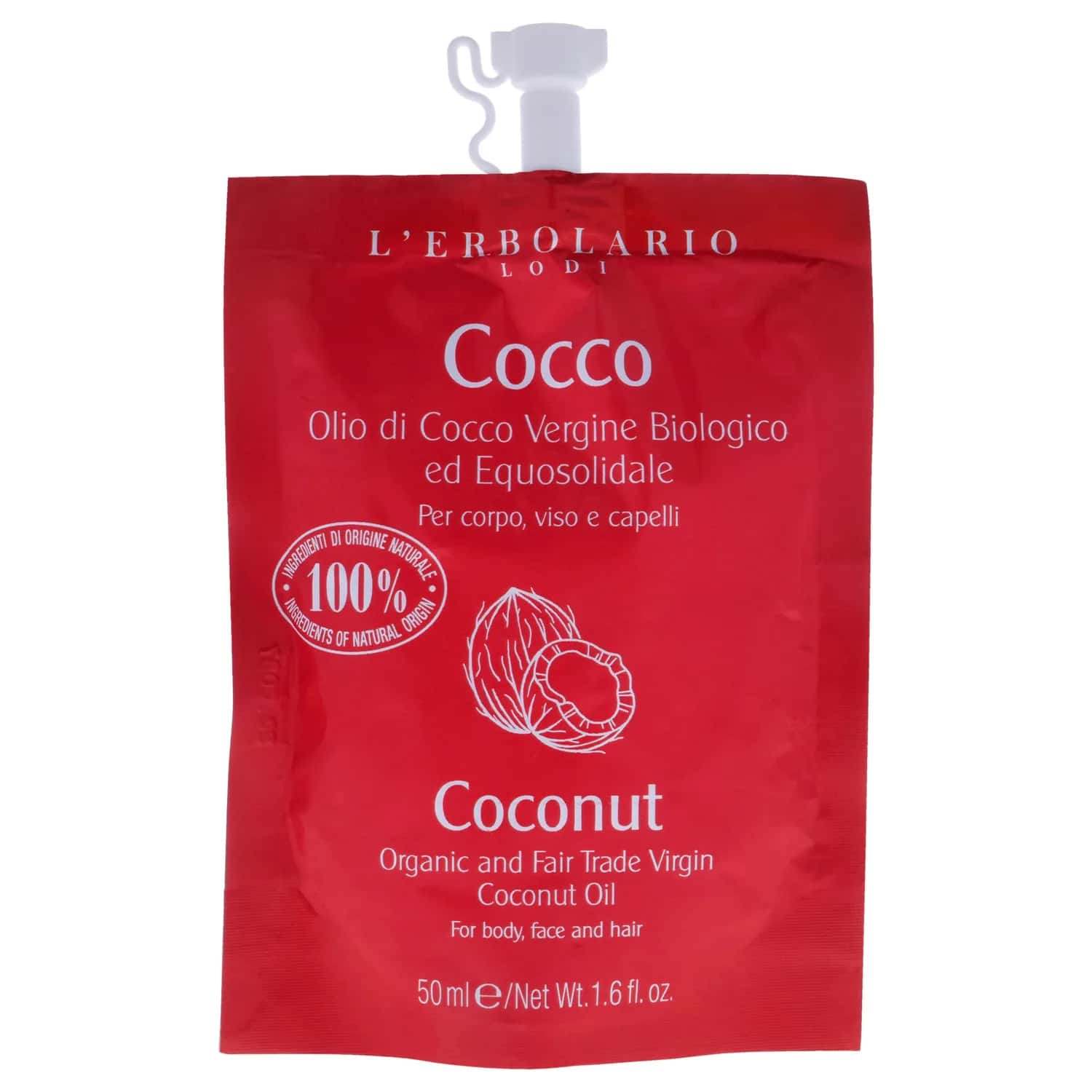 L'Erbolario Organic and Fair Trade Virgin Oil - Coconut 47ml / 1.6 oz