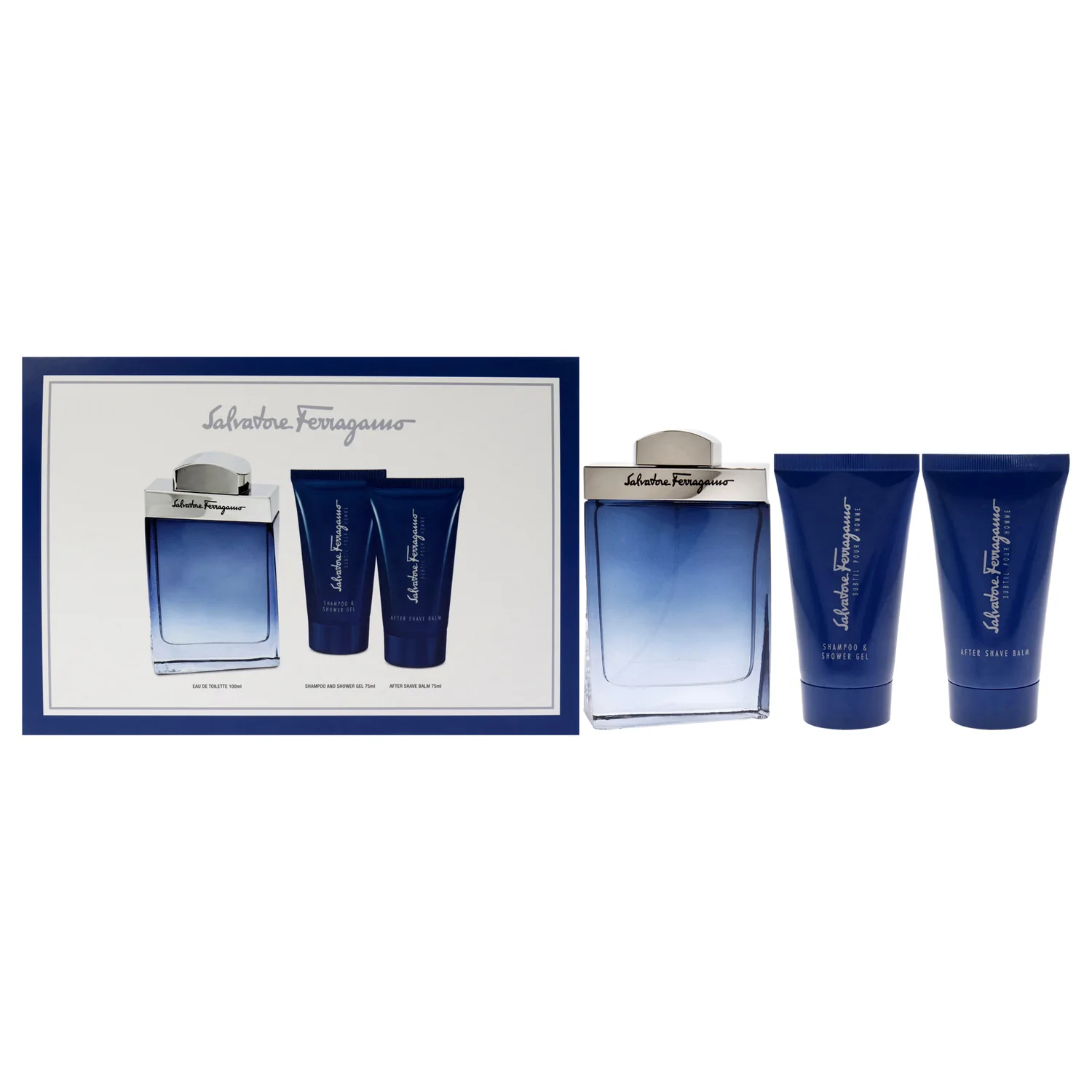 Salvatore Ferragamo Subtil Bath & Body Gift Set 101ml / 3.4 oz / 3 pc