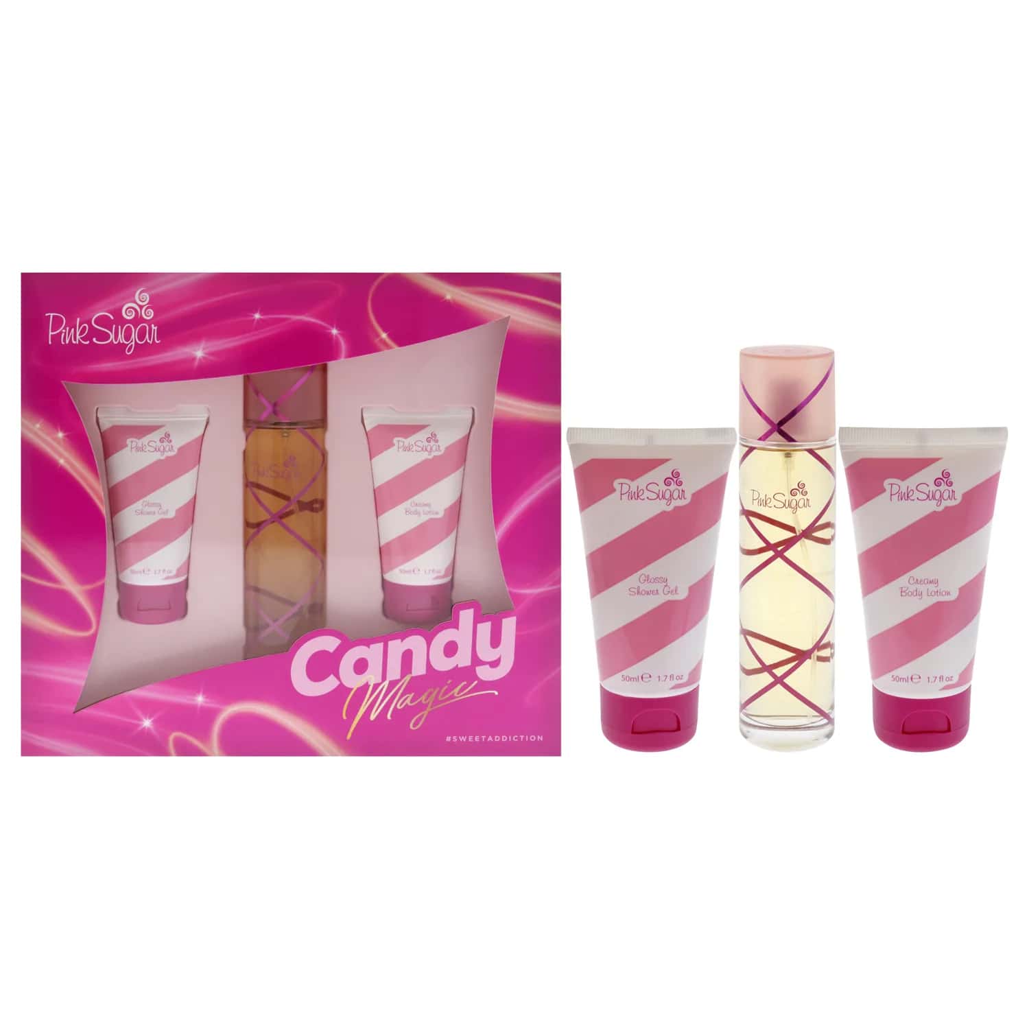 Aquolina Pink Sugar Candy Magic Bath & Body Gift Set 100ml / 3.4 oz /