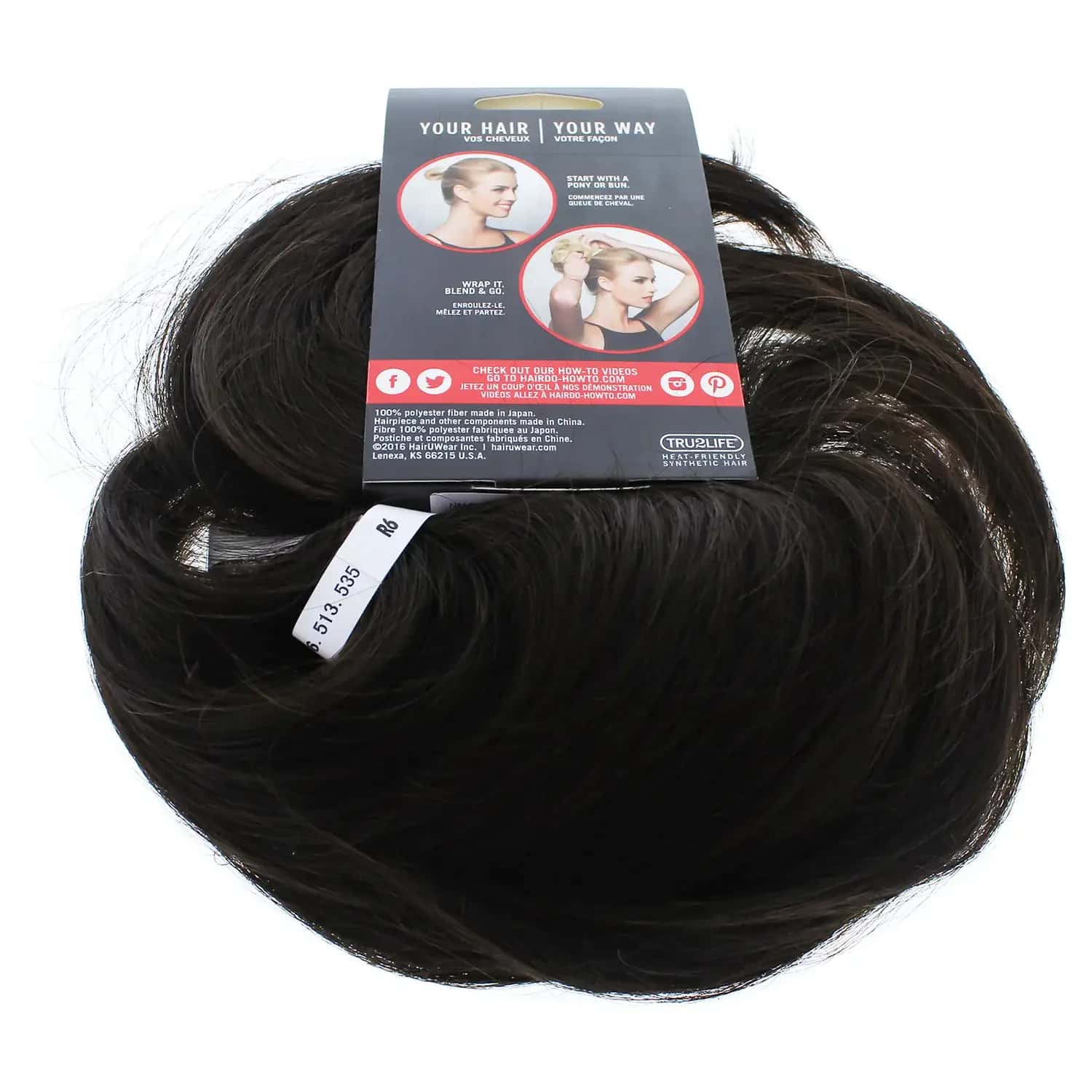 Hairdo Style-a-Do and Mini-Do Duo Pack - R6 Dark Chocolate Hair Wrap
