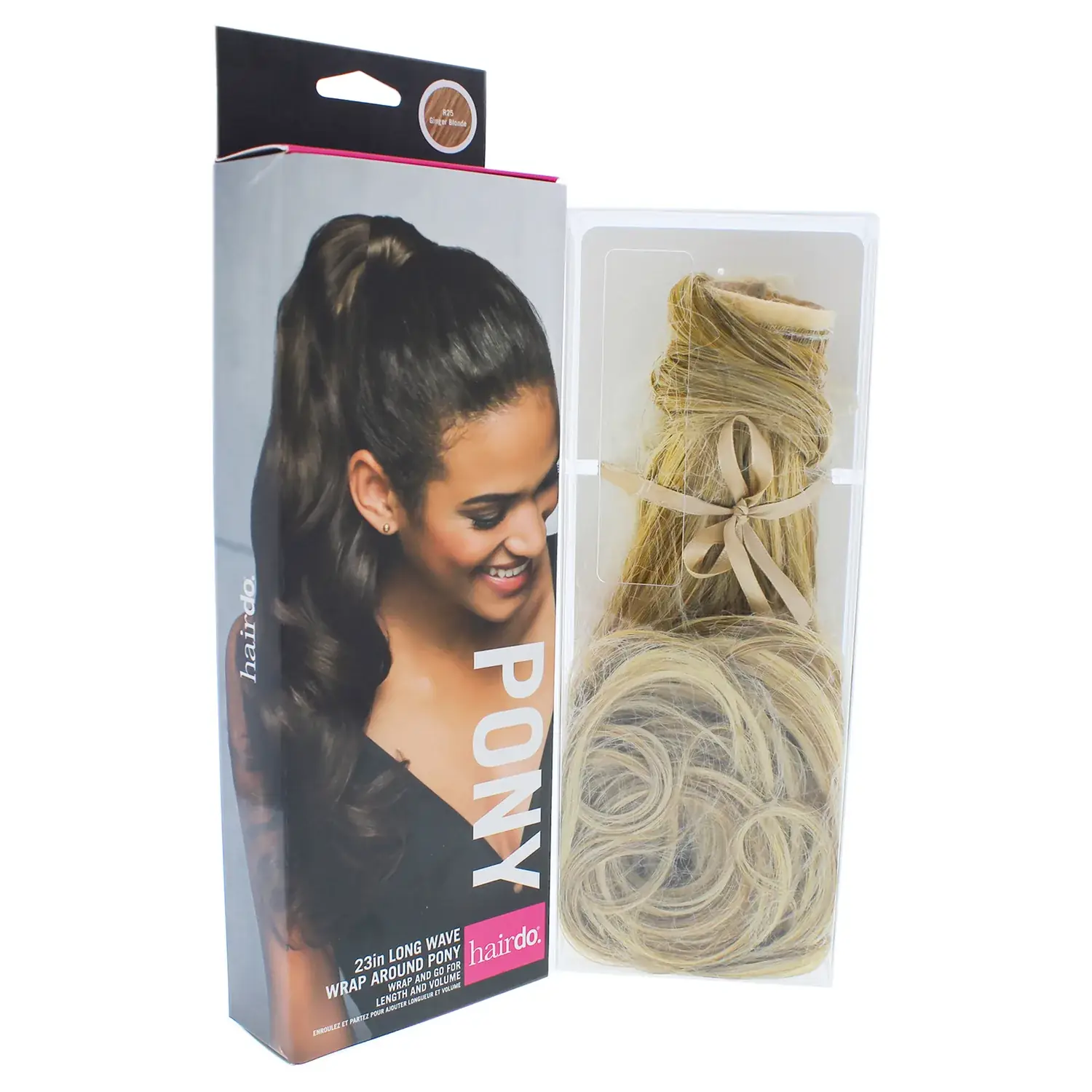 Hairdo Wave Wrap Around Pony R25 Ginger Blonde Hair Extension 23 in