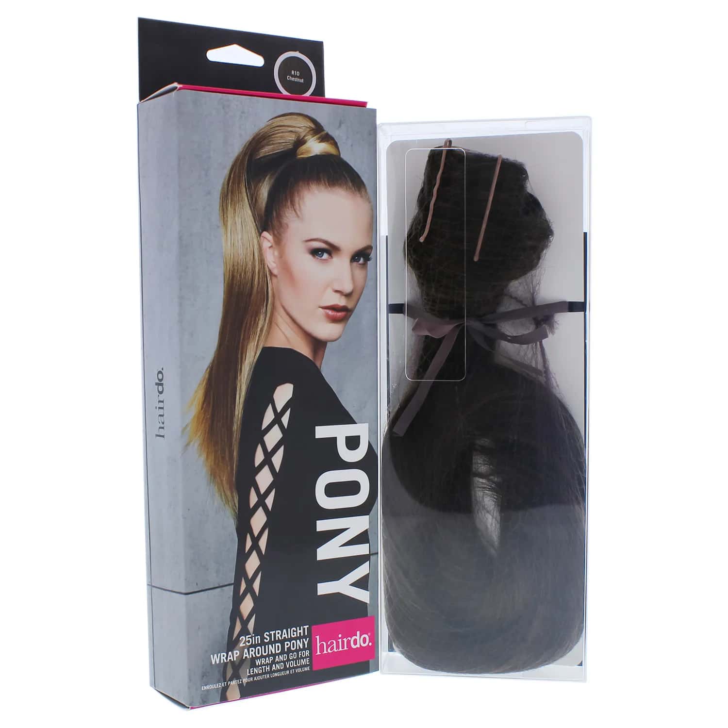 Hairdo Straight Wrap Around Pony - R10 Chestnut Hair Extension 25 in for Women