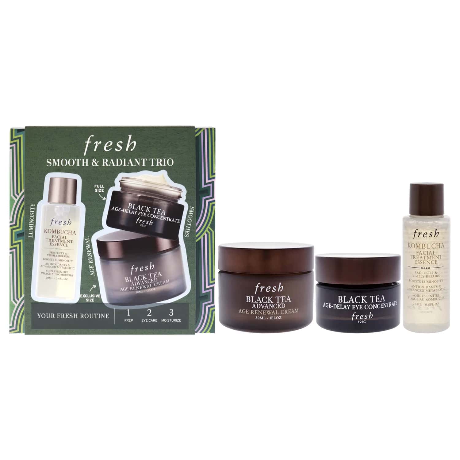 Fresh Smooth And Radiant Trio Gift Set 18ml / 0.6 oz