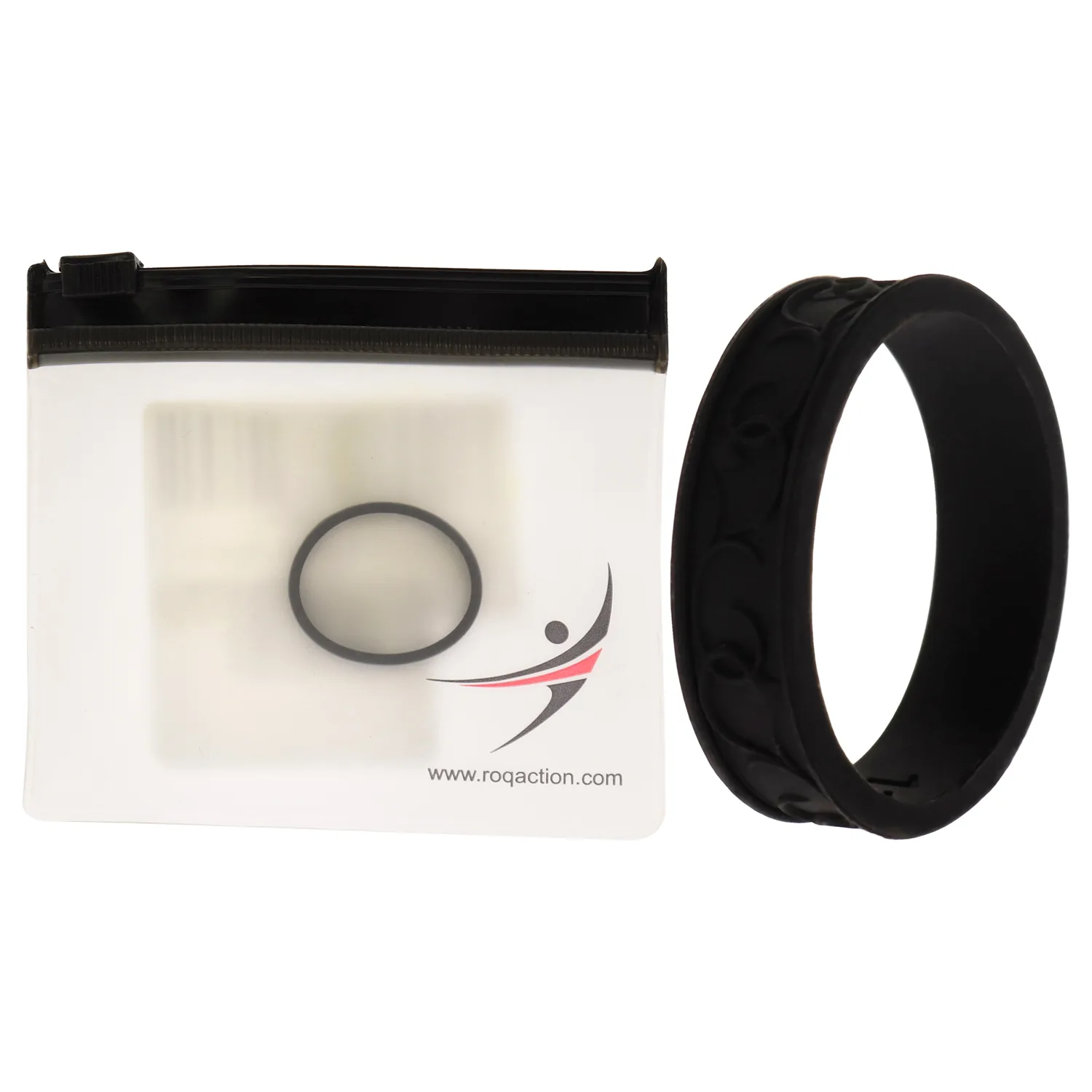 ROQ Ornament Breathable Silicone Wedding Band for Women