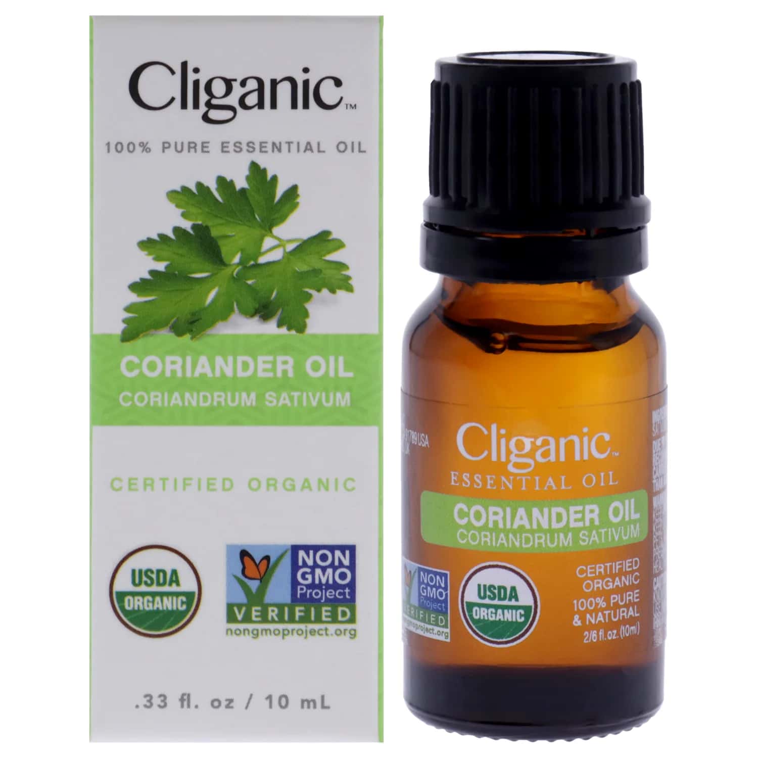 Cliganic Organic Coriander Seed Essential Oil 10ml / 0.33 oz
