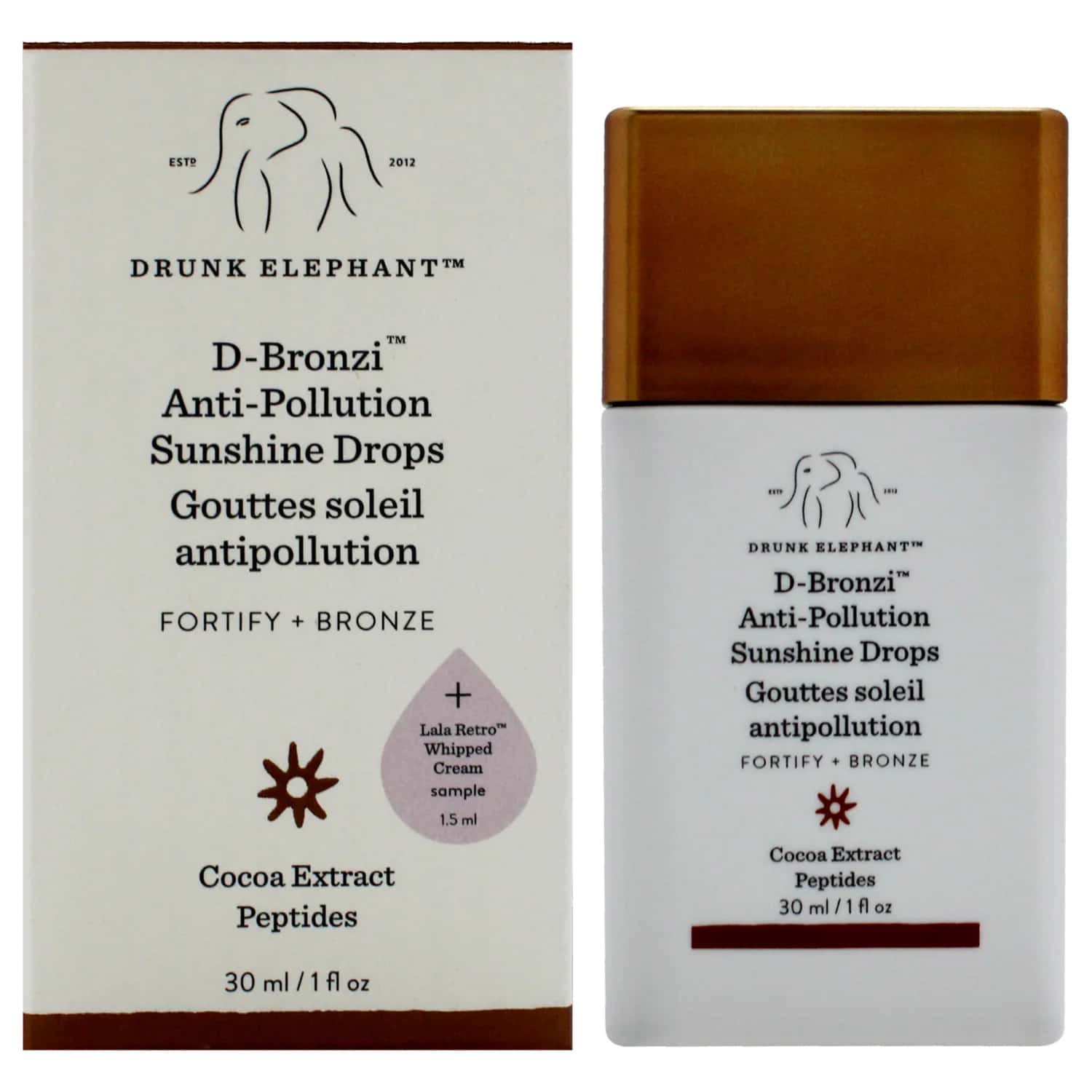 Drunk Elephant D-Bronzi Anti-Pollution Sunshine Drops Bronzing Serum 1