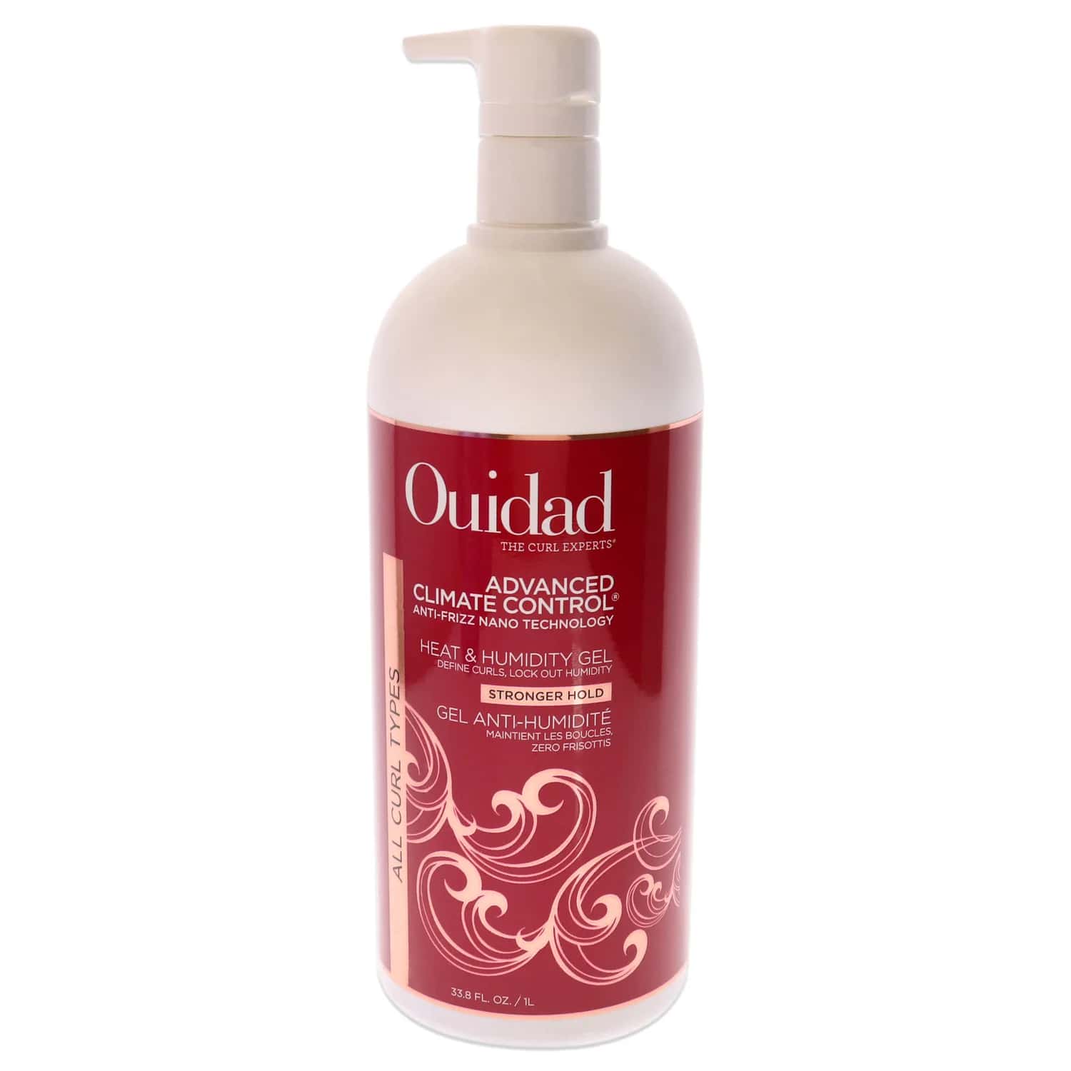Ouidad Advanced Climate Control Heat & Humidity Stronger Hold Gel 1000ml / 33.8 oz for Unisex