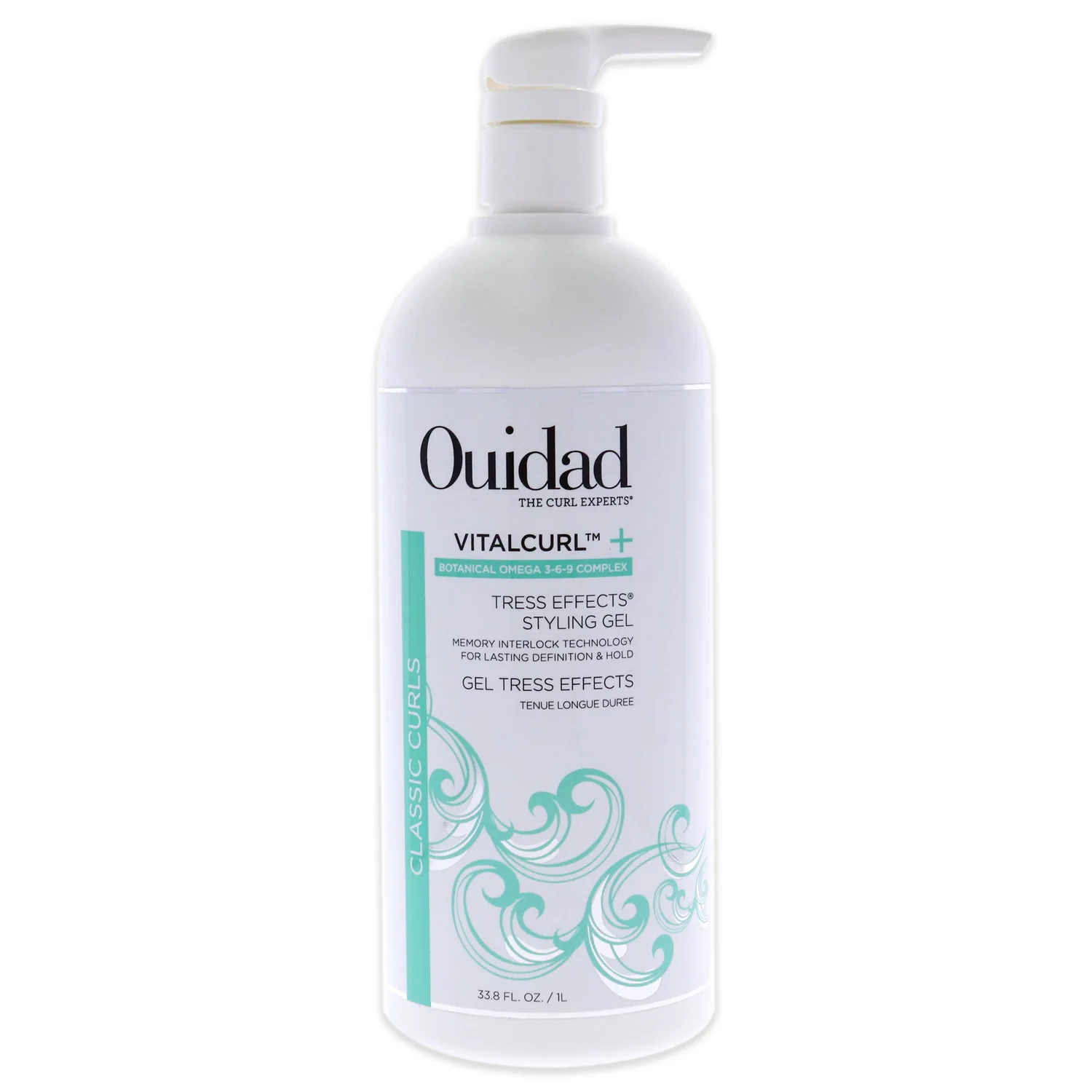 Ouidad VitalCurl+ Tress Effects Styling Gel 1000ml / 33.8 oz for