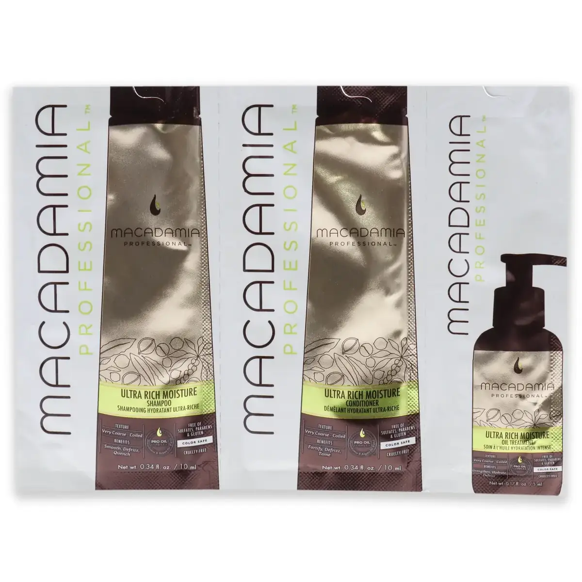 Macadamia Professional Ultra Rich Moisture Set Hair Care Kit 0.34 oz
