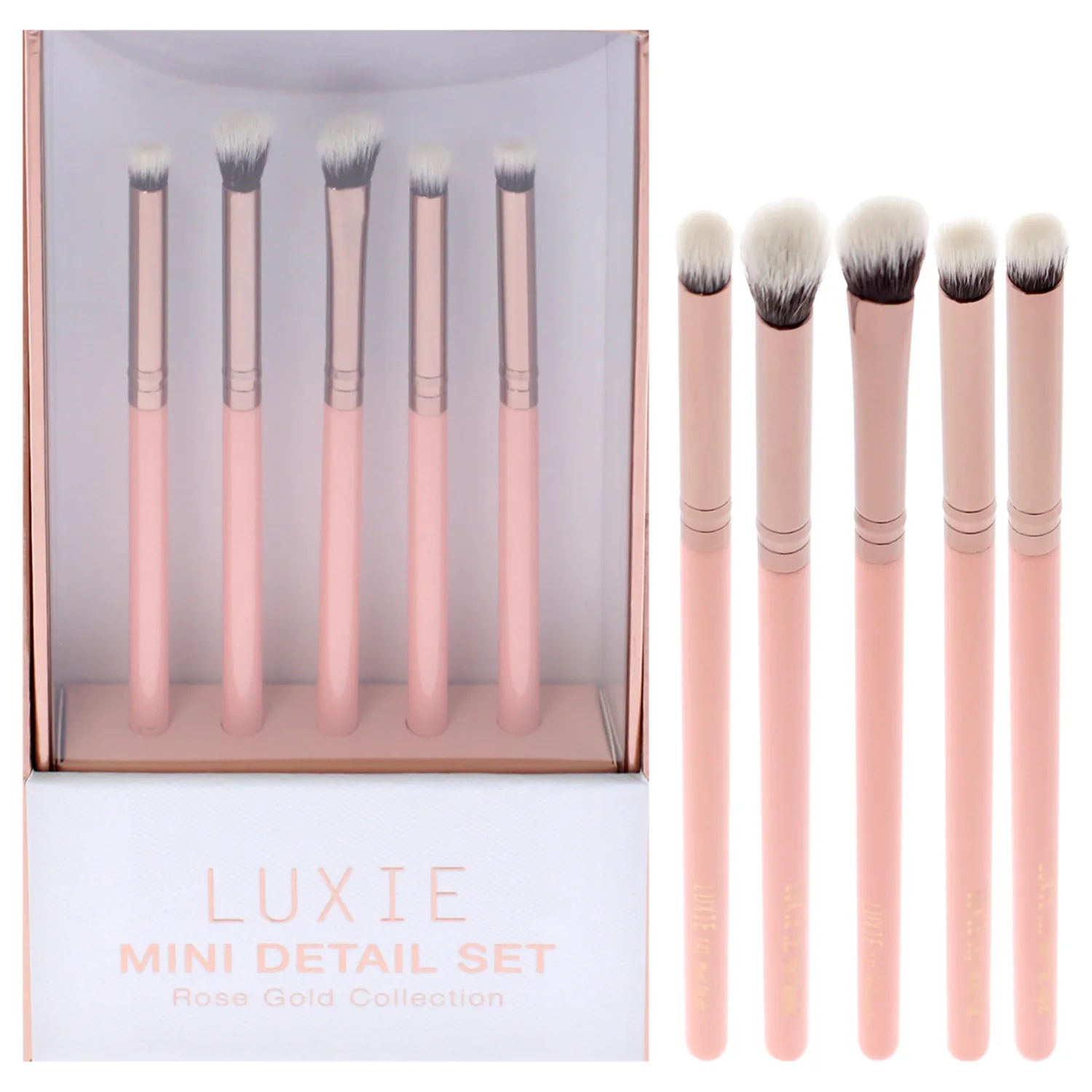 Luxie Rose Gold Mini Detail Brush Set Gift Set