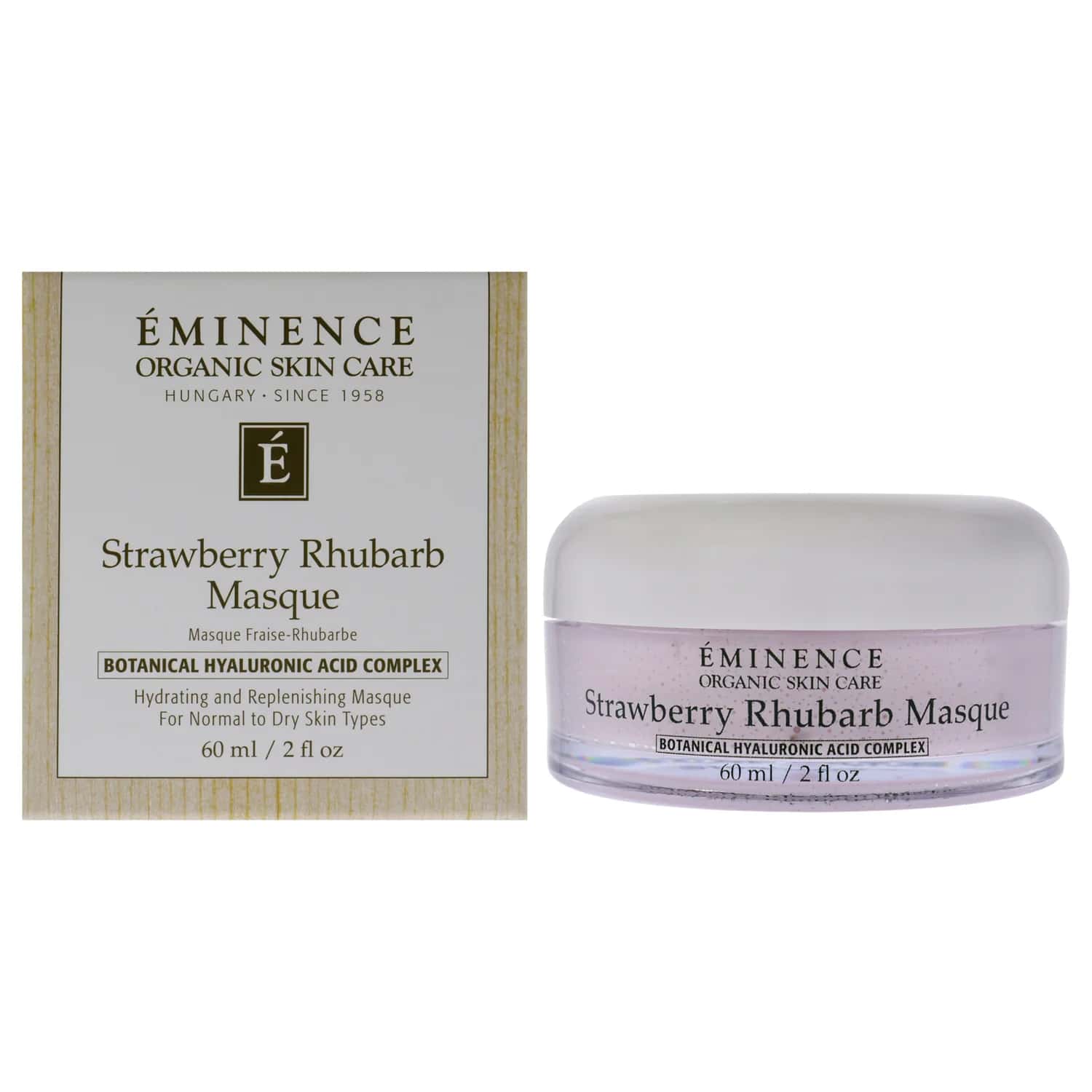 Eminence Organic Strawberry Rhubarb Masque Facial Mask 59ml / 2 oz