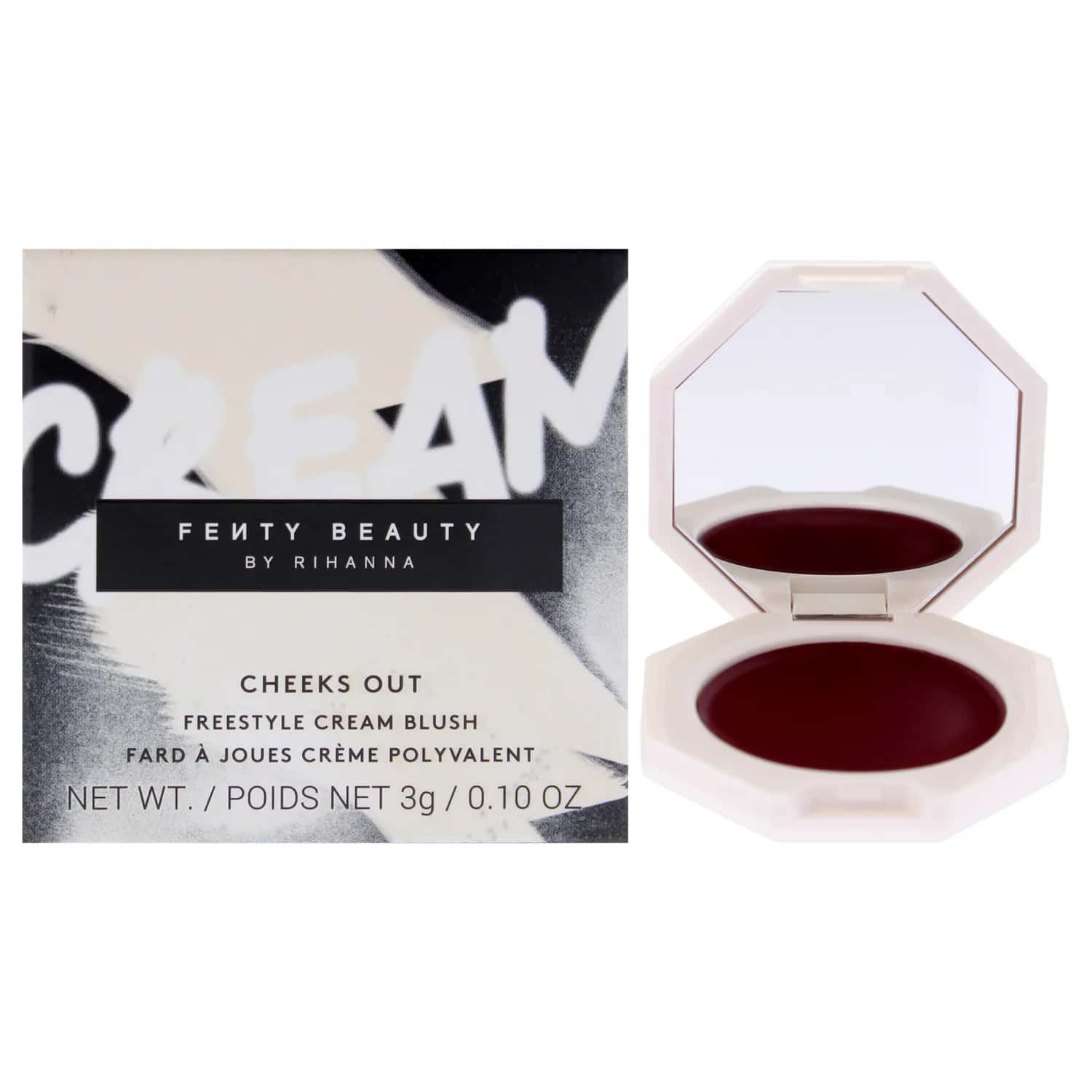 Fenty Beauty Cheeks Out Freestyle Cream Blush 15 Raisin Standardz 0.10