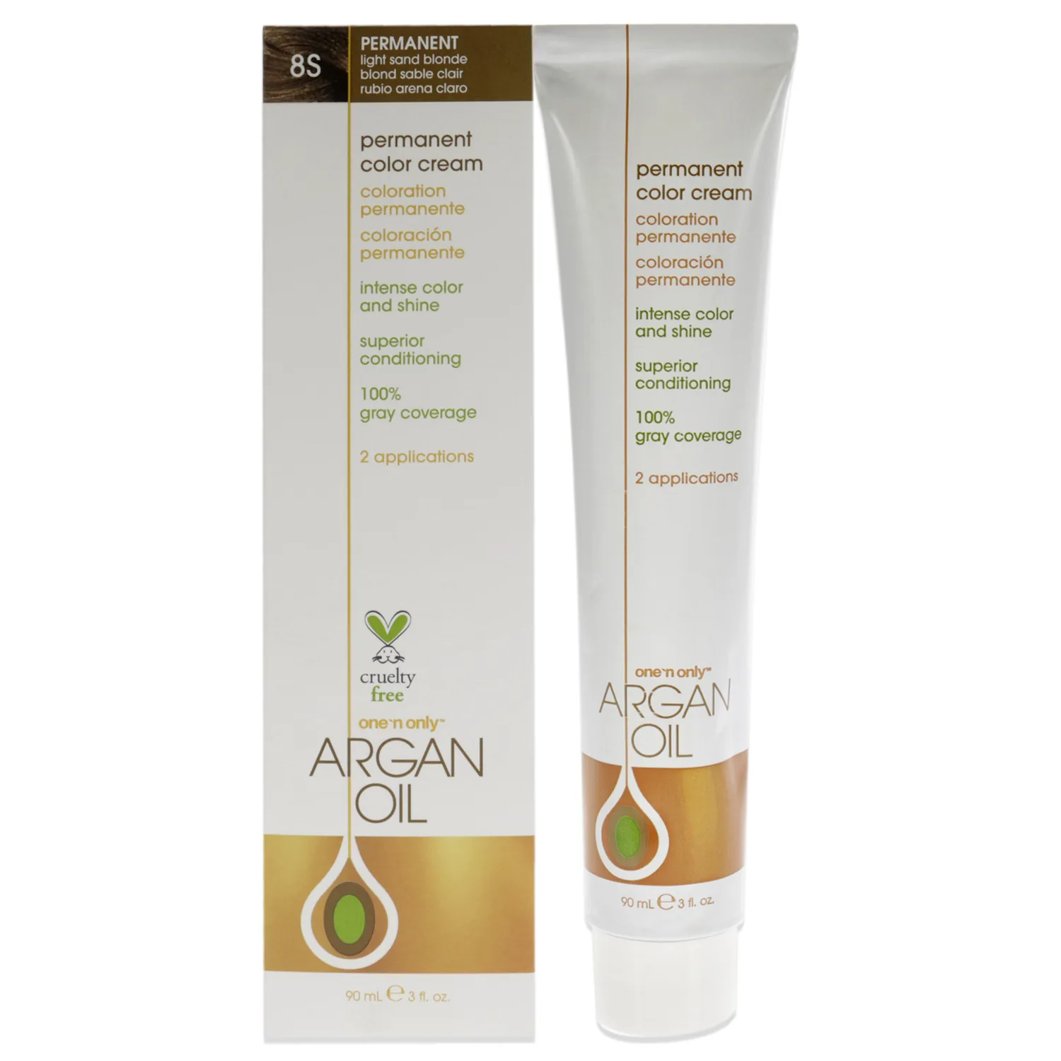One N' Only 8S Light Sand Blonde Hair Color 3 oz
