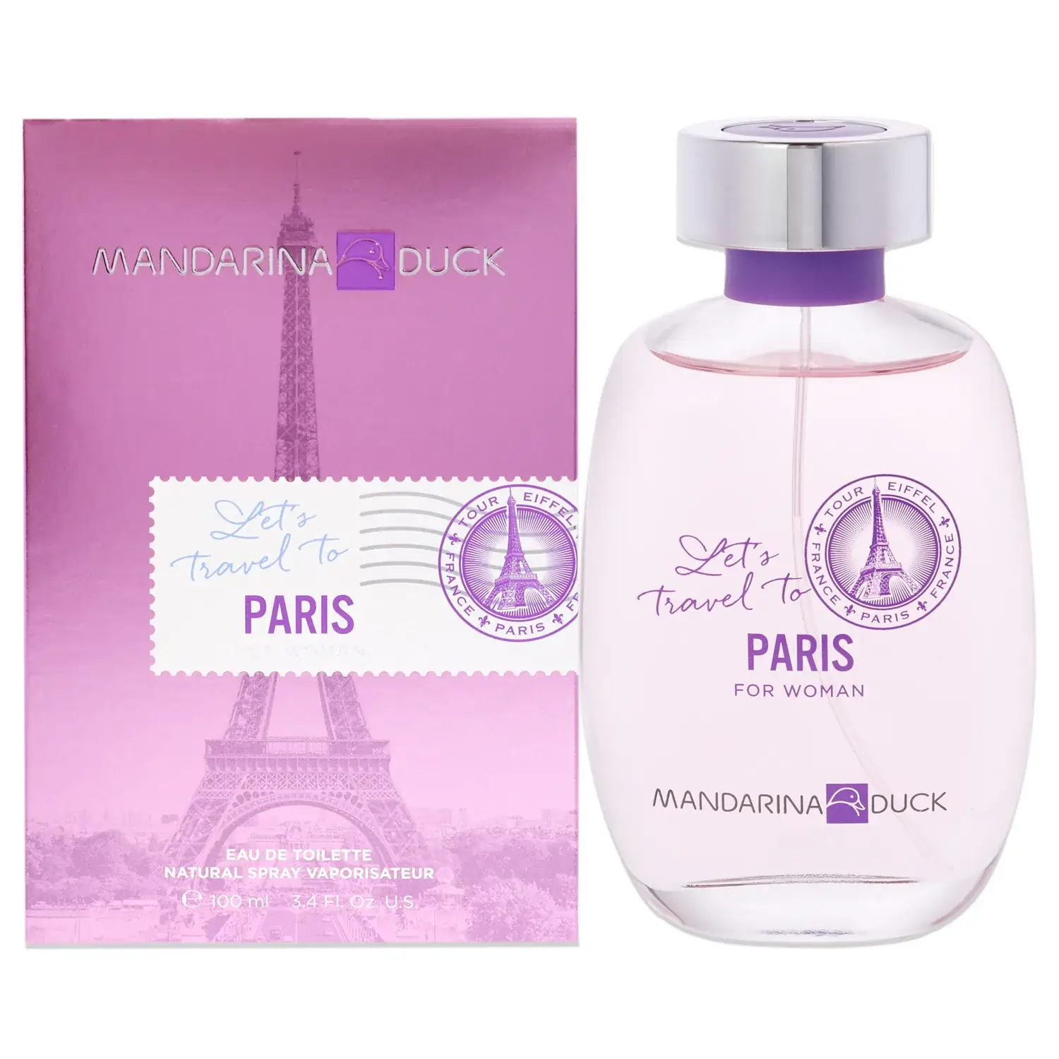 Mandarina Duck Lets Travel To Paris Eau de Toilette 100ml / 3.4 oz for