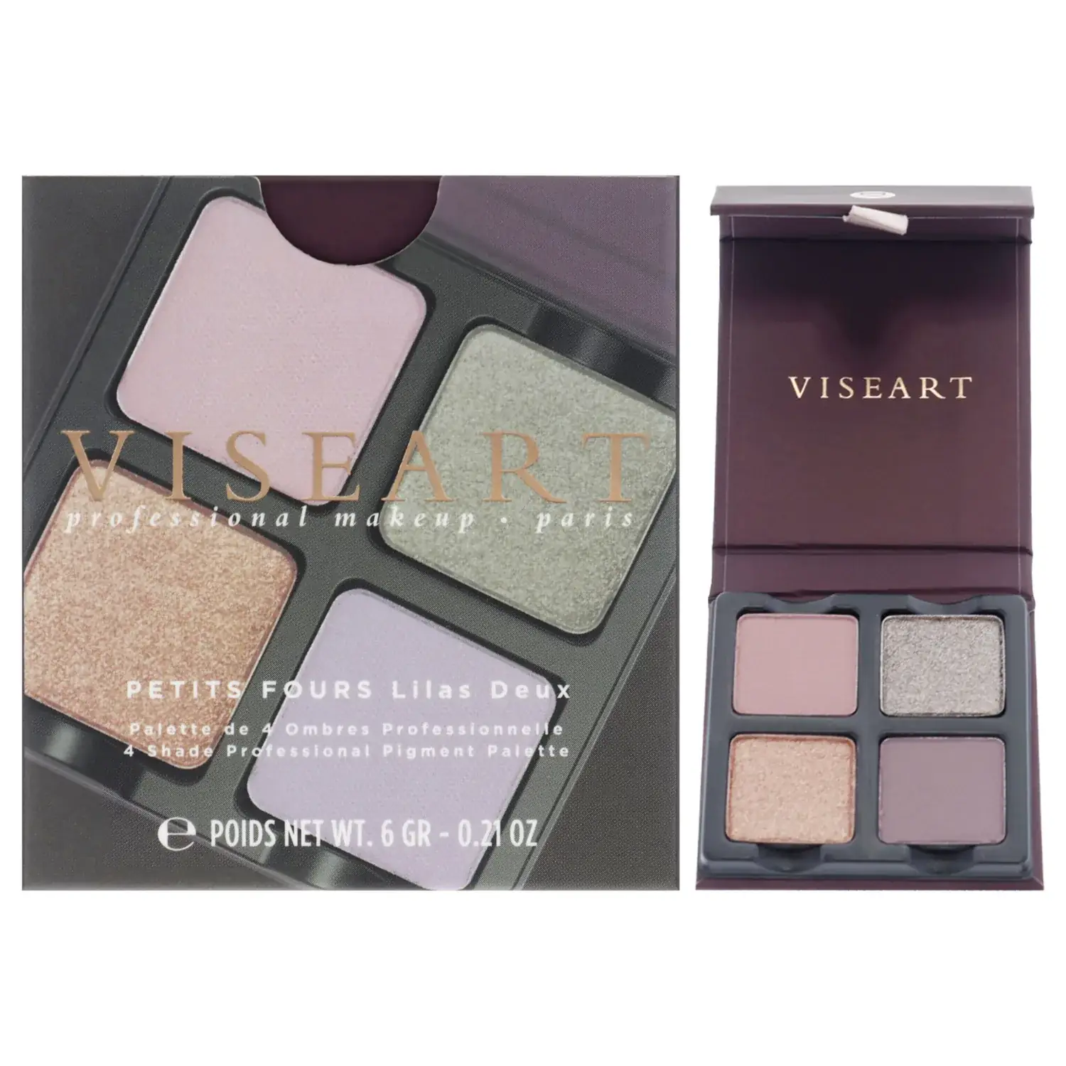Viseart Paris Petits Fours Eyeshadow Palette - Lilas Deux 0.21 oz