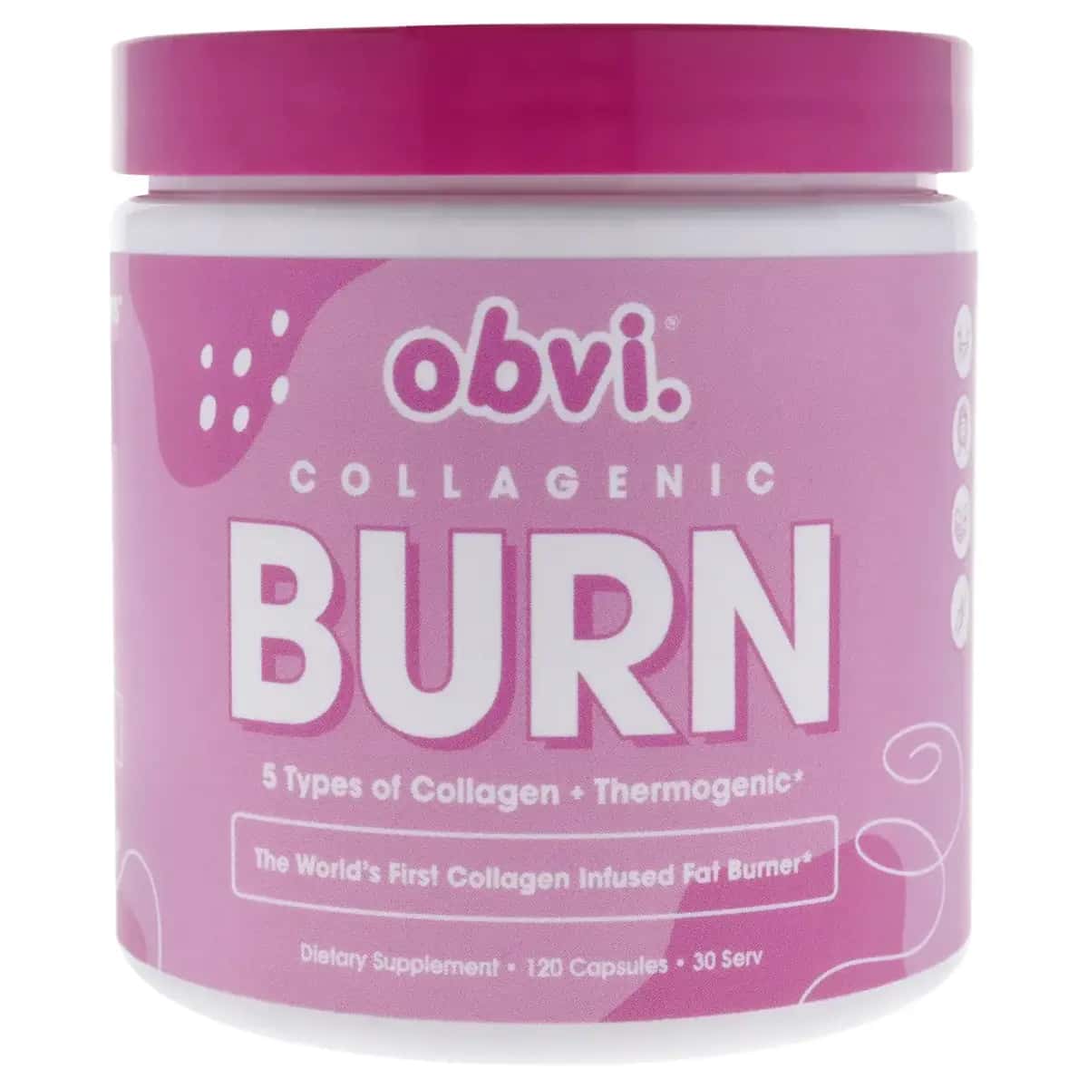 Obvi Collagenic Burn Dietary Supplement Capsules 120 Capsules