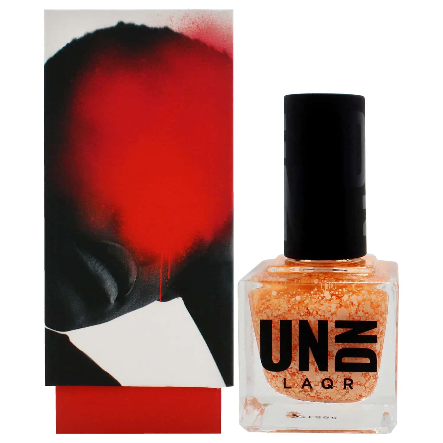 UNDN Day Dream - Paint Splatter Pastel Orange Nail Polish 0.5 oz