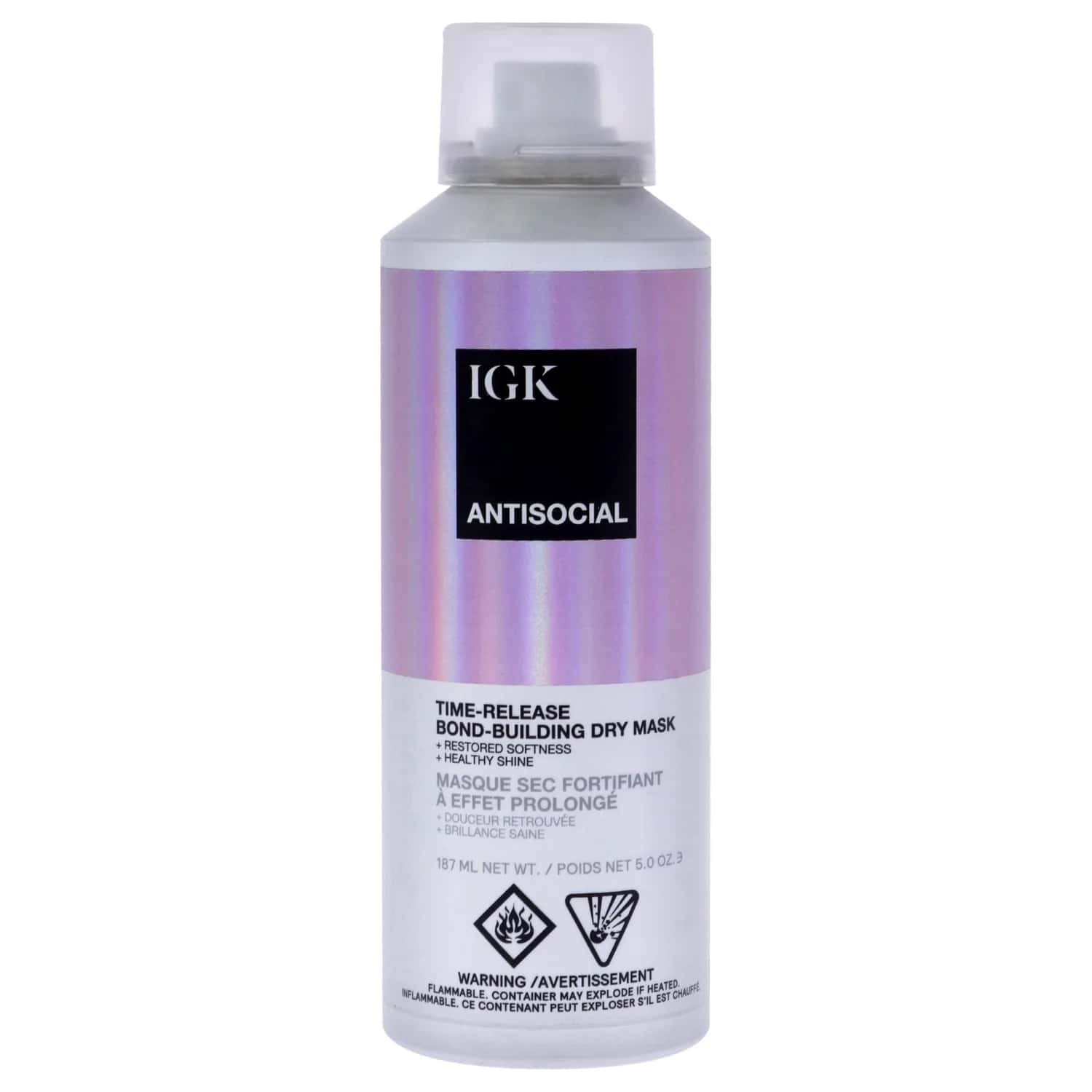 IGK Antisocial Overnight Bond-Building Dry Hair Mask 5 oz