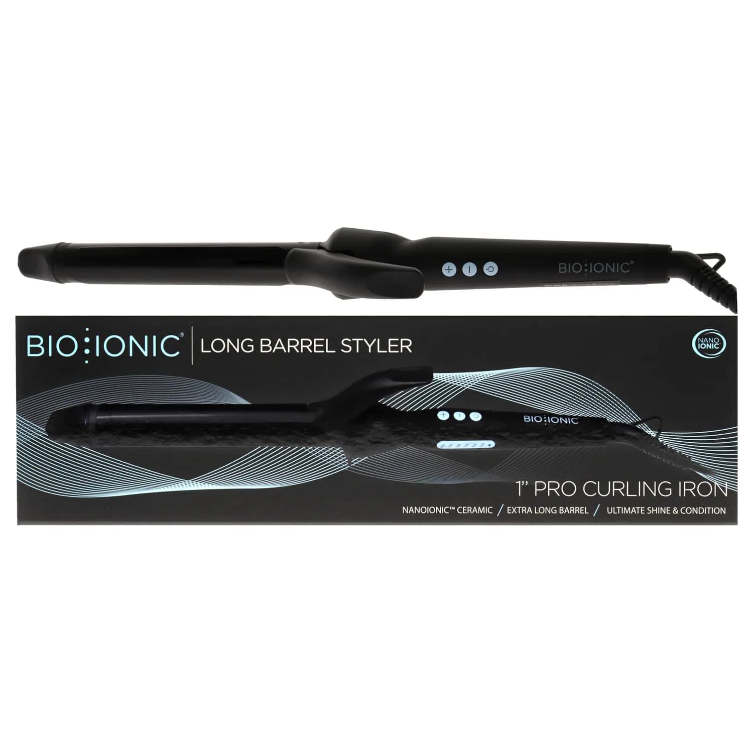 Bio Ionic Long Barrel Styler Curling Iron 1 in