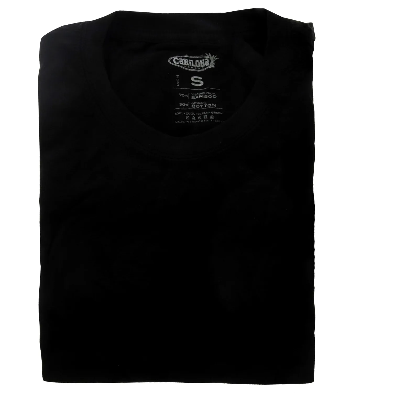 Cariloha Bamboo Crew Tee - Black for Men
