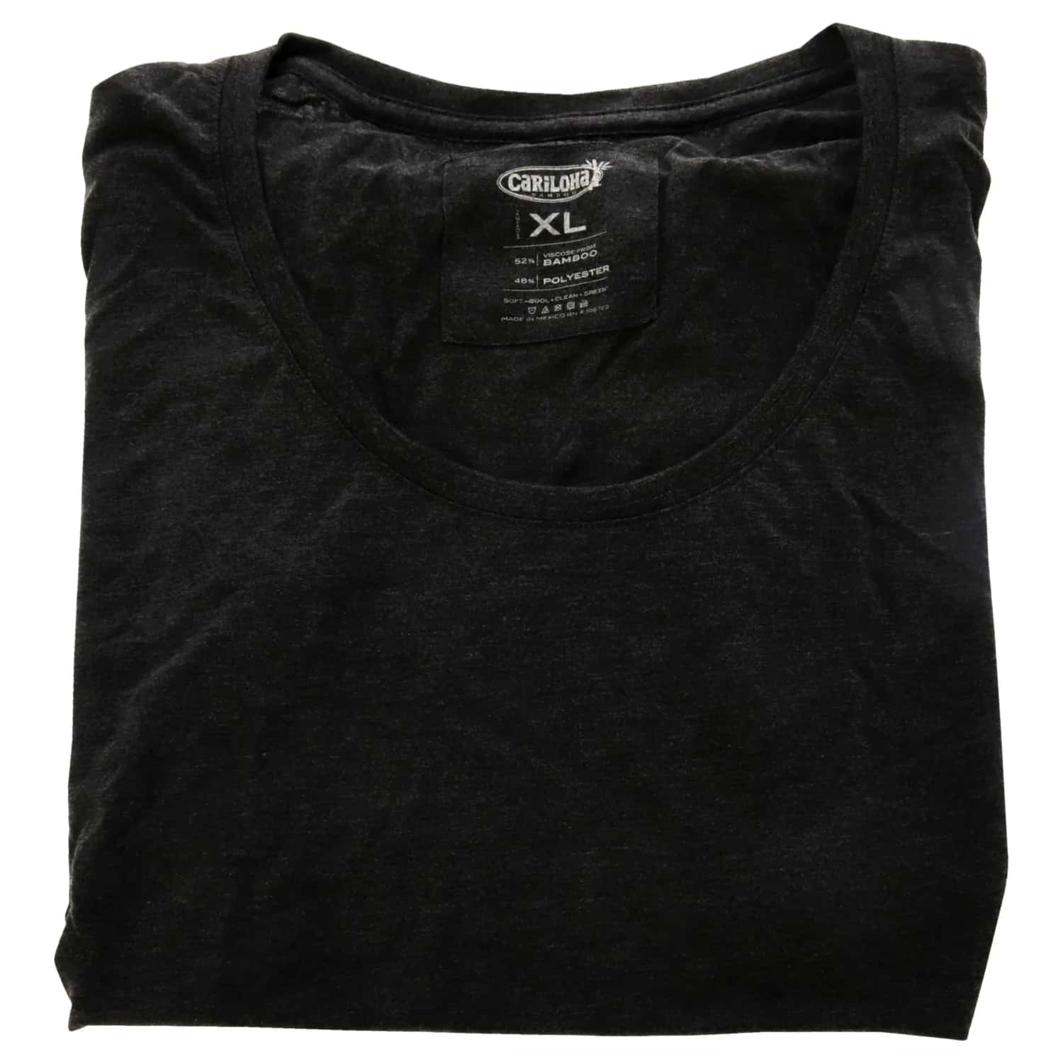 Cariloha Bamboo-Viscose Scoop Tee - Charcoal for Women