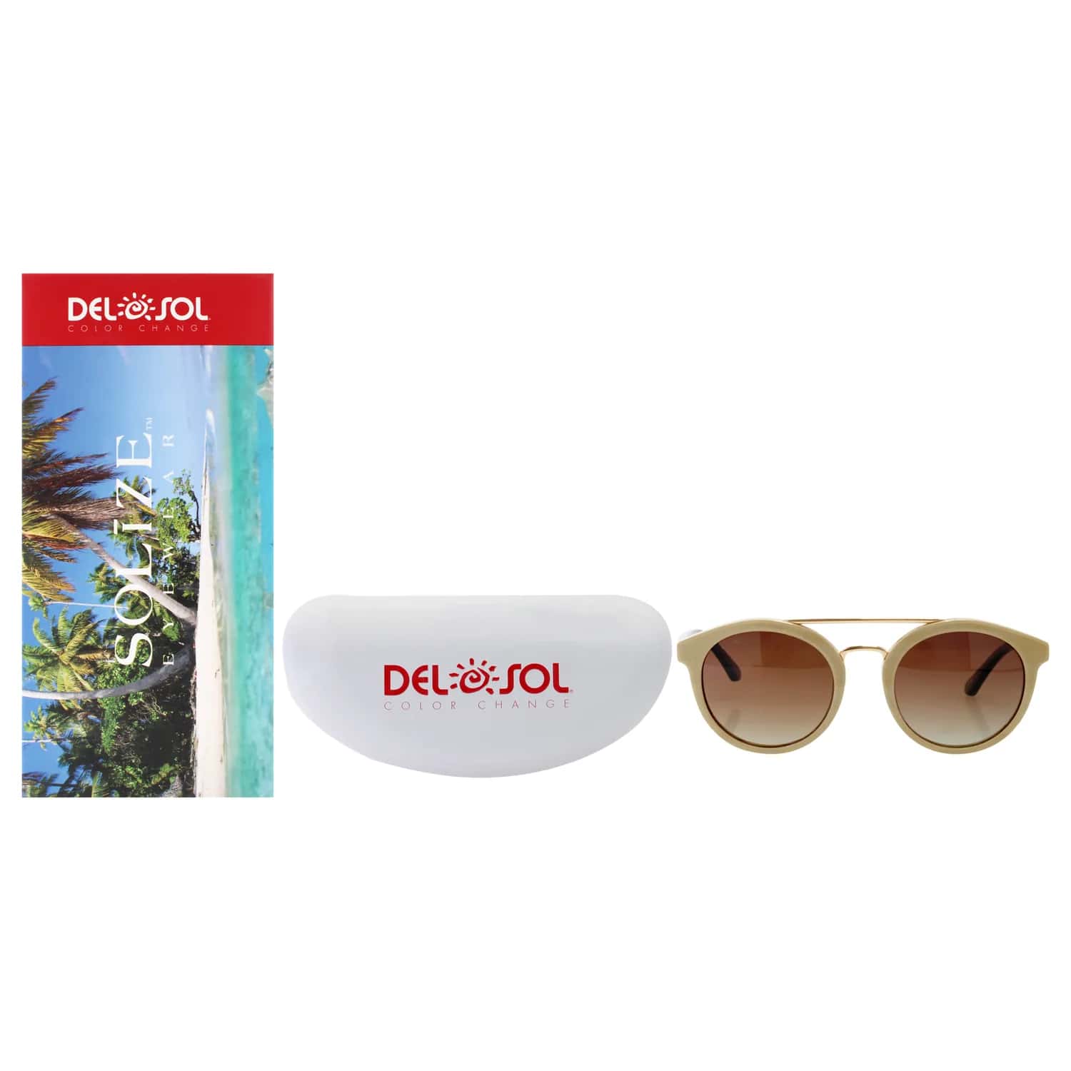 Del Sol Solize Top of the World - Ivory to Purple for Unisex