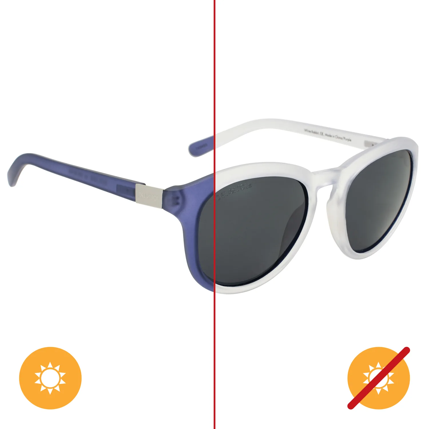 DelSol Solize White Rabbit - Frosted White to Purple for Women
