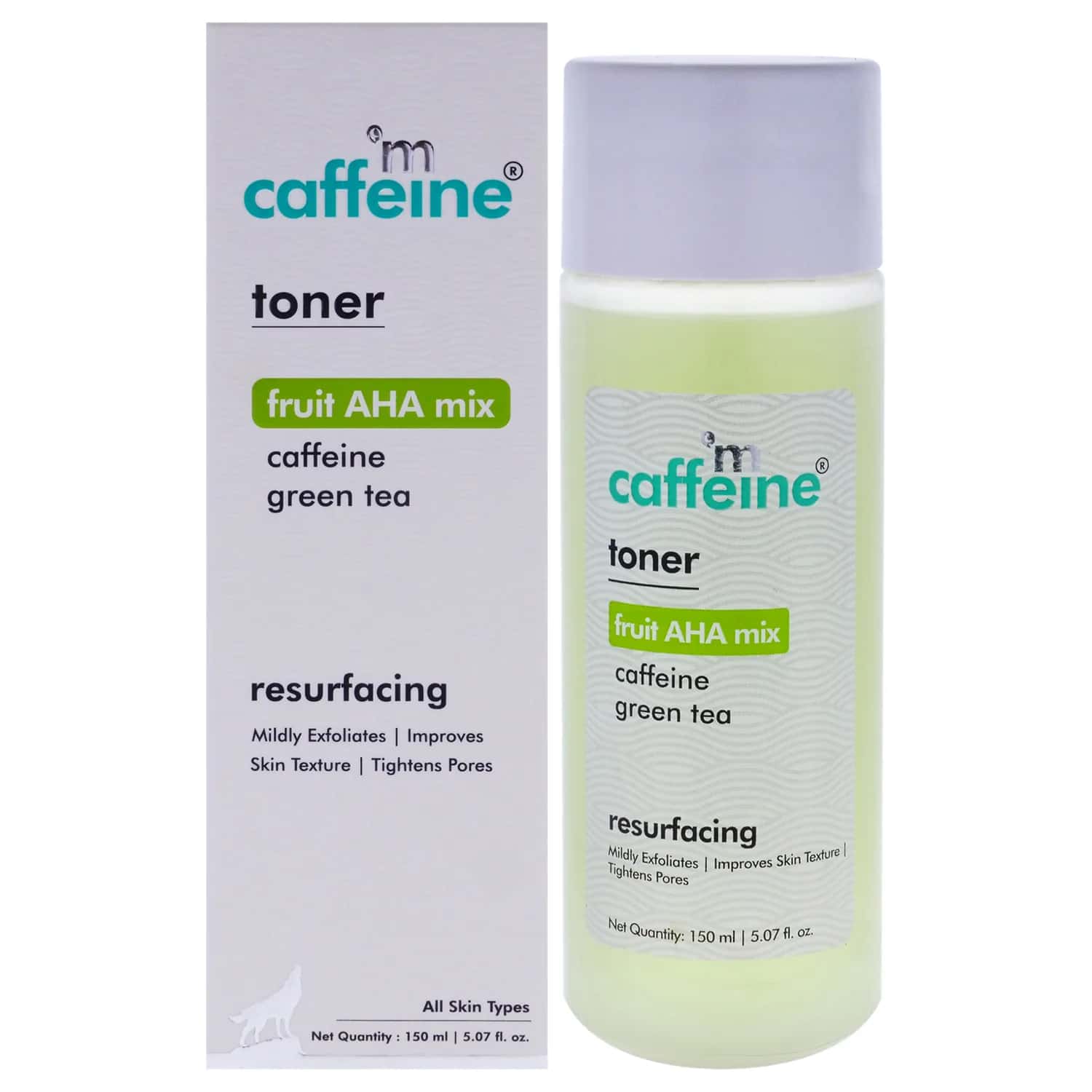mCaffeine Fruit-AHA Mix & Green Tea Resurfacing Toner 150ml / 5.1 oz