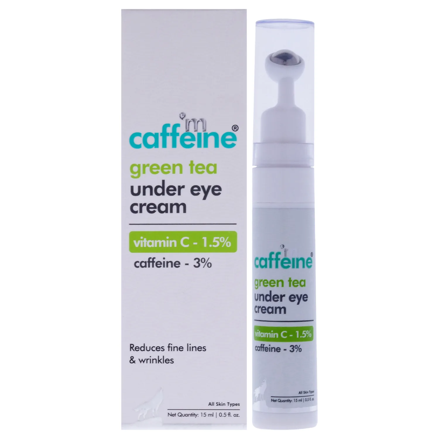 mCaffeine Green Tea and Vitamin C Under Eye Cream 15ml / 0.5 oz