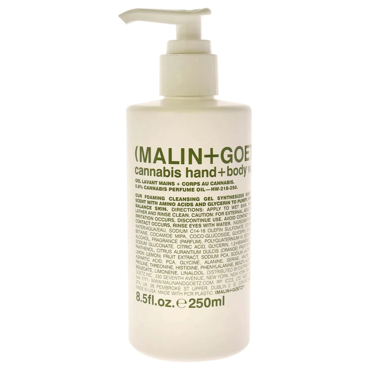 Malin + Goetz Cannabis Hand and Body Wash 251ml / 8.5 oz