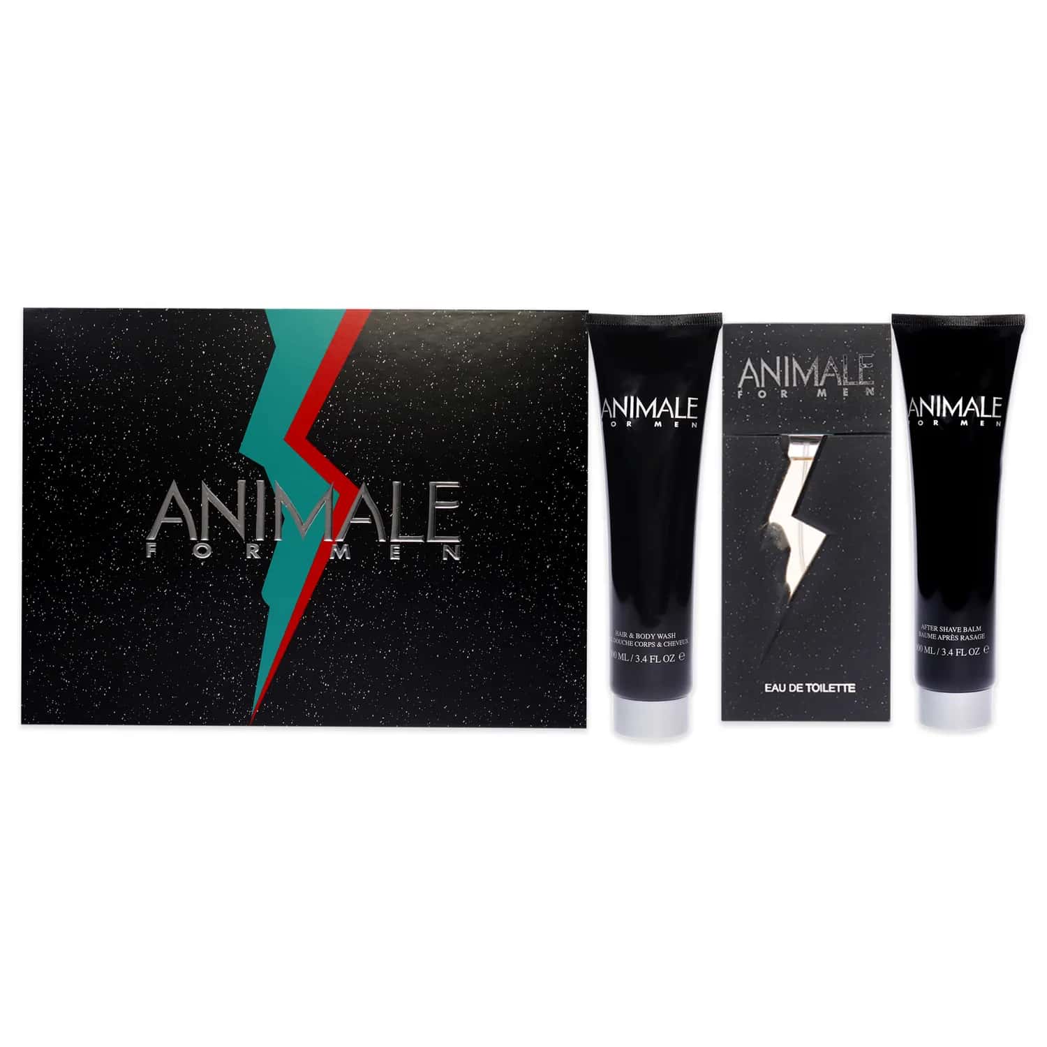 Animale Bath & Body Gift Set 100ml / 3.4 oz / 3 pc for Men