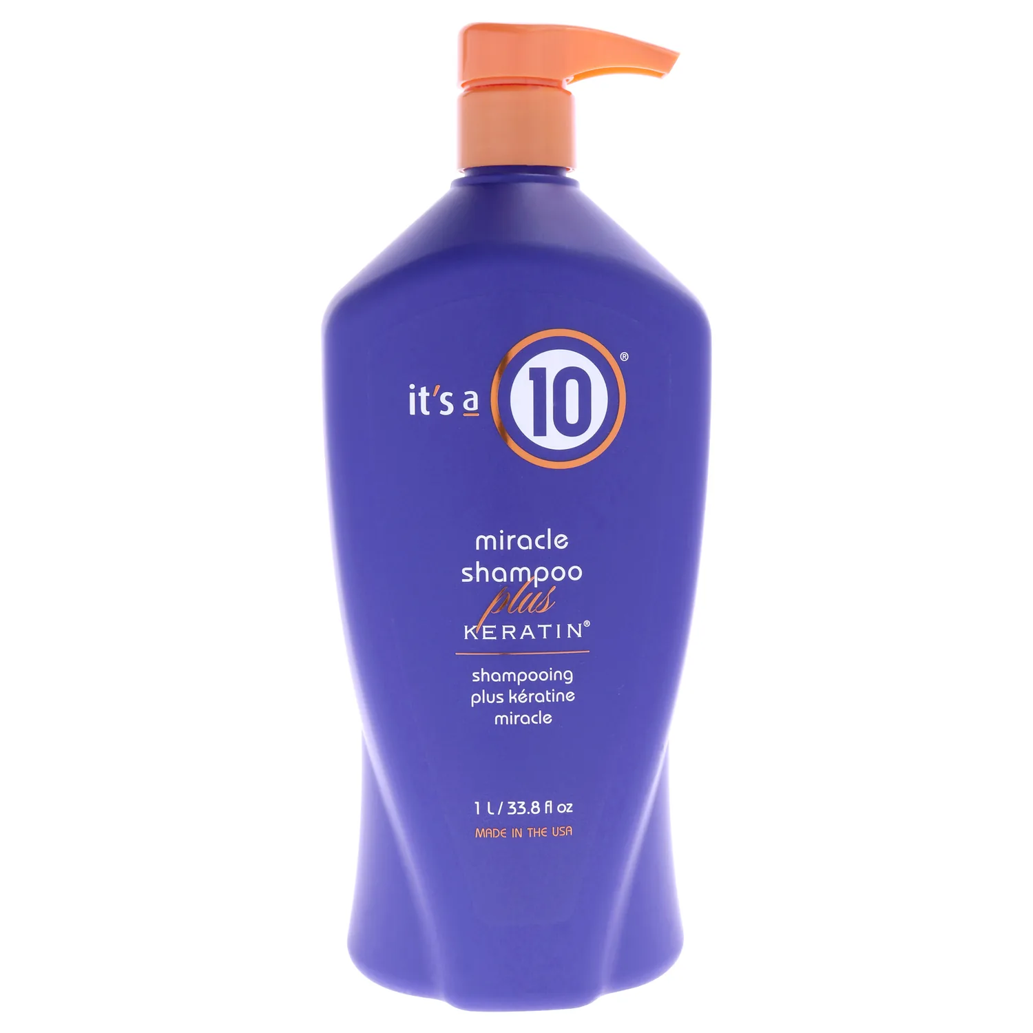 It's a 10 Miracle Shampoo Plus Keratin 1000ml / 33.8 oz