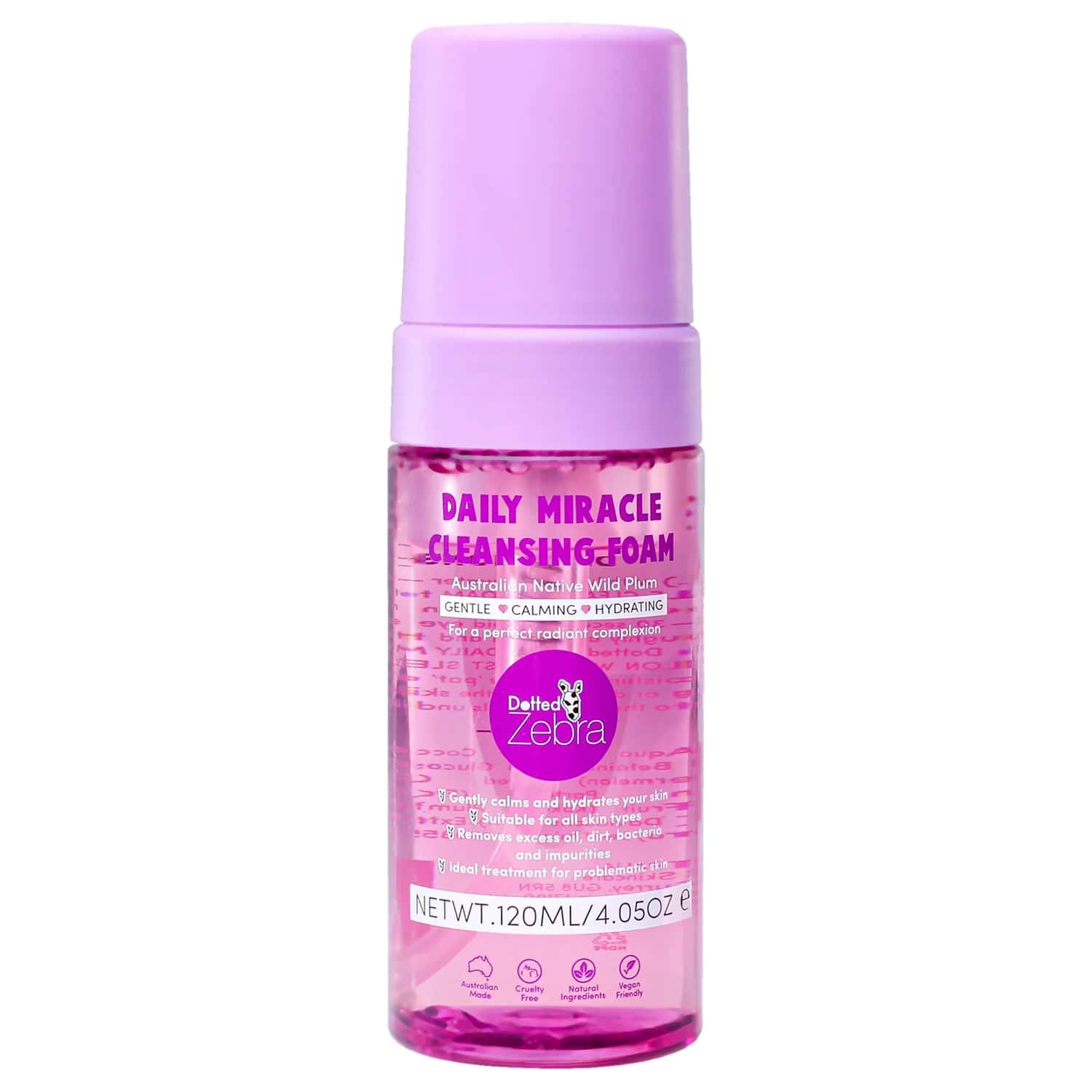 Dotted Zebra Daily Miracle Cleansing Foam 120ml / 4.05 oz