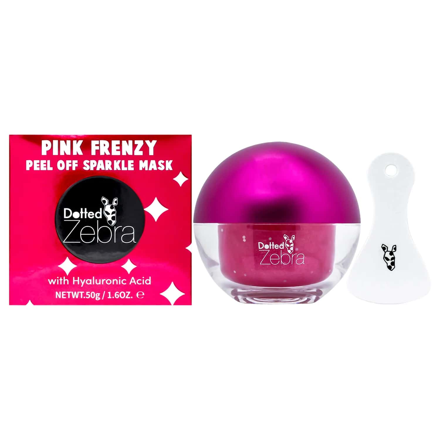 Dotted Zebra Peel Off Sparkle Mask Pink Frenzy 47ml / 1.6 oz