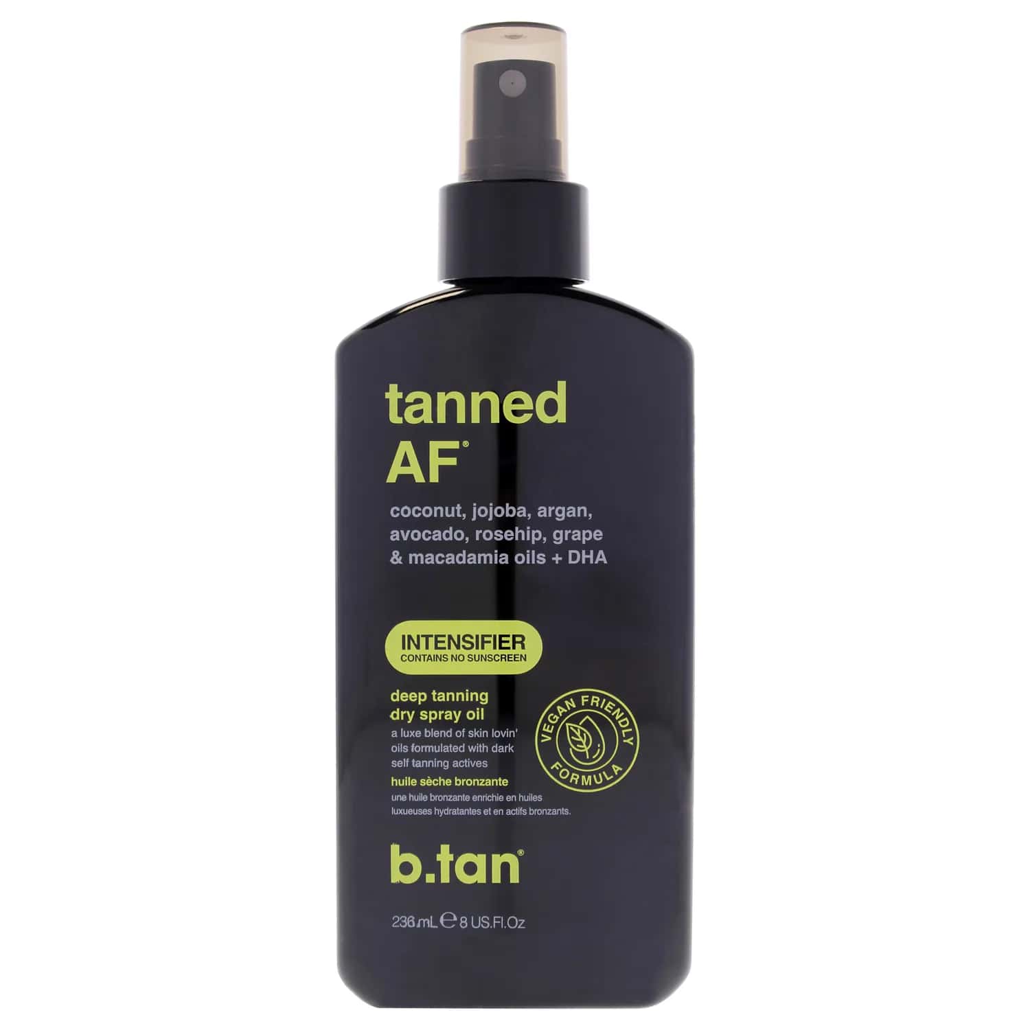 b.tan Tanned AF Intensifier Dry Tanning Oil 237ml / 8 oz