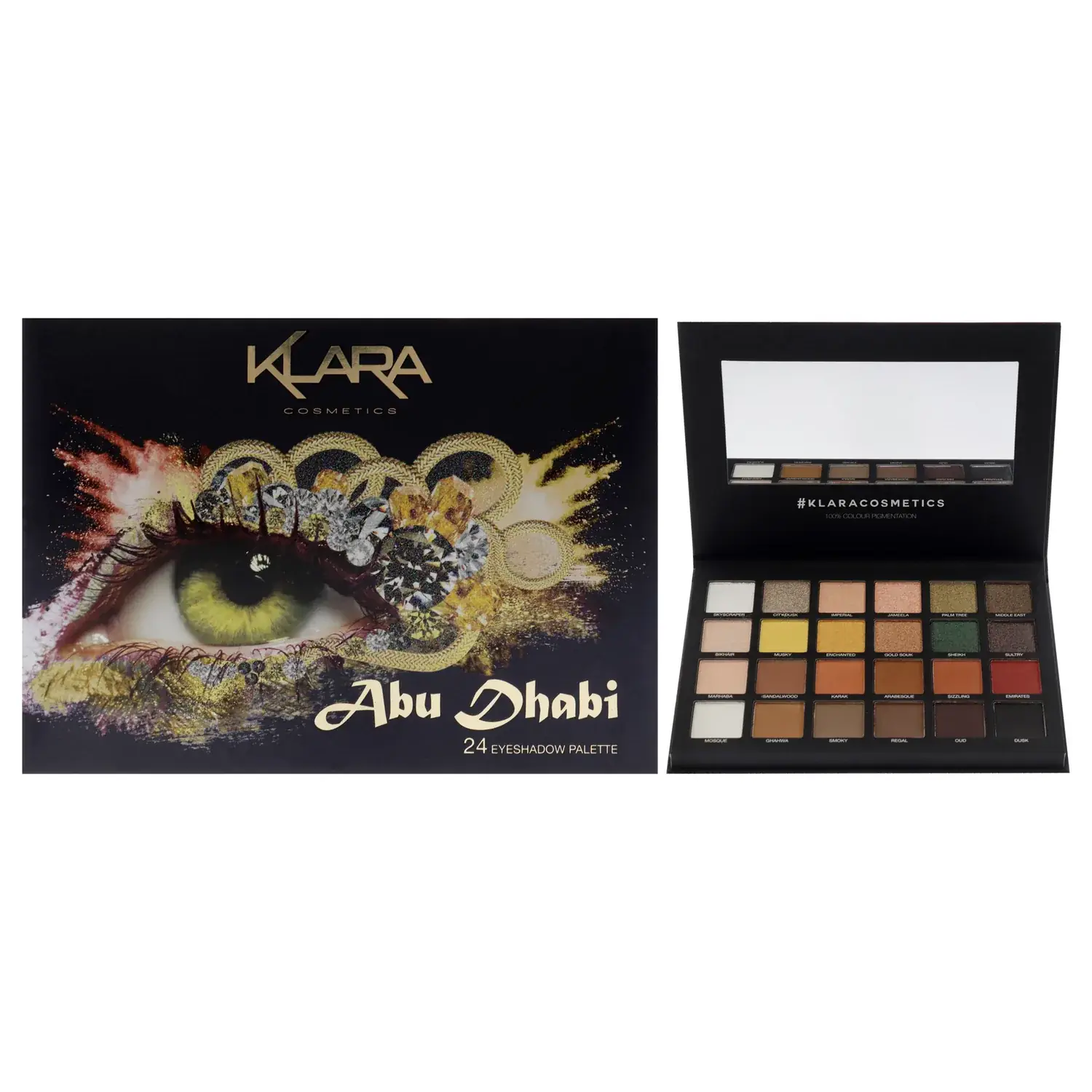 Klara 24 Eyeshadow Palette - Abu Dhabi 1.68 oz