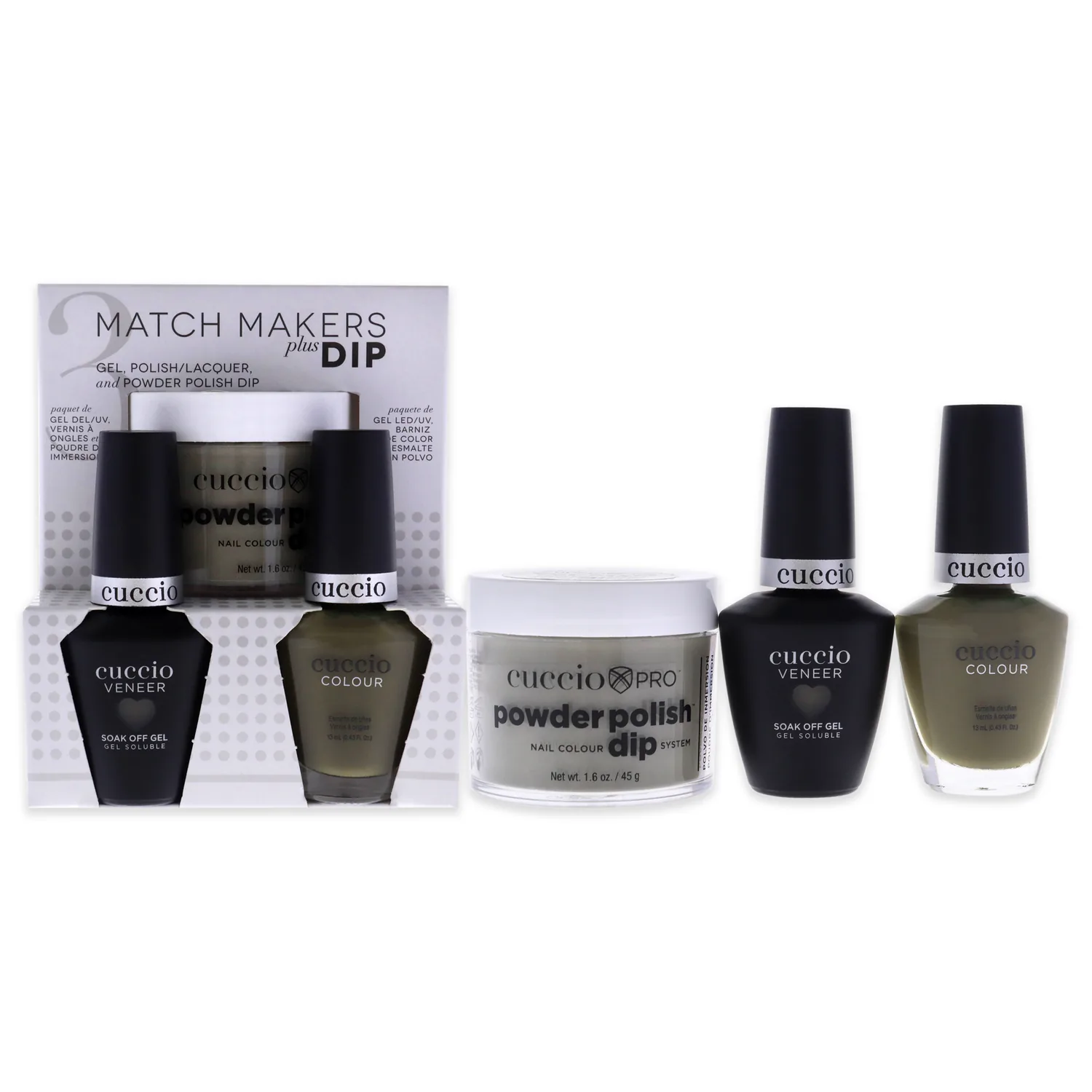 Cuccio Colour Matchmakers Plus Dip - Purr-Fect Gift Set 50ml / 1.6 oz / 3 pc