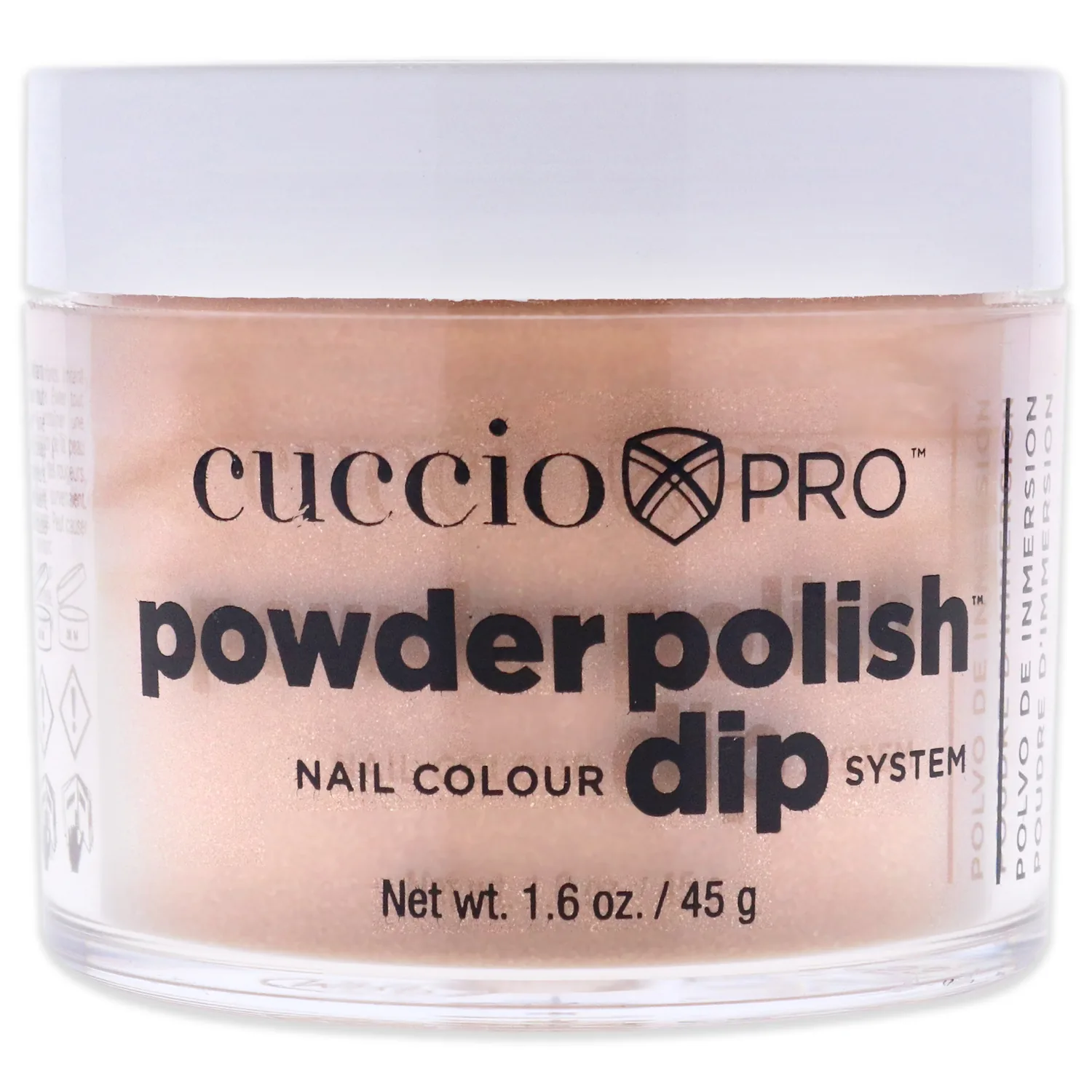 Cuccio Colour Powder Nail Polish- Lacquer For Manicure And Pedicure- Highly Pigmented Powder That Is Finely Milled- Durable Finish, Flawless Rich Color- Easy To Apply- Rose Gold Slippers- 1.6 Oz