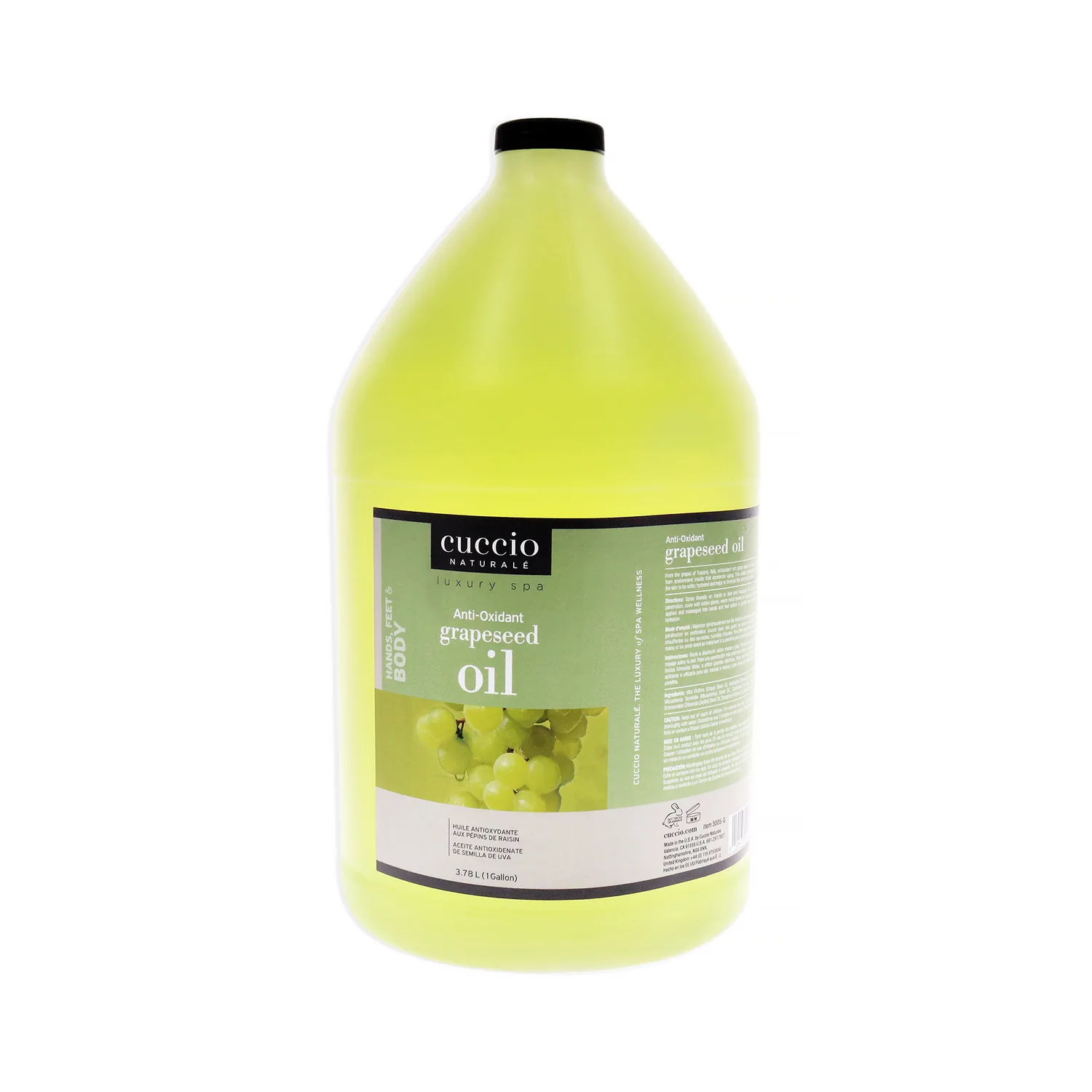 Cuccio Anti-Oxidant Oil - Grapeseed 1 gal