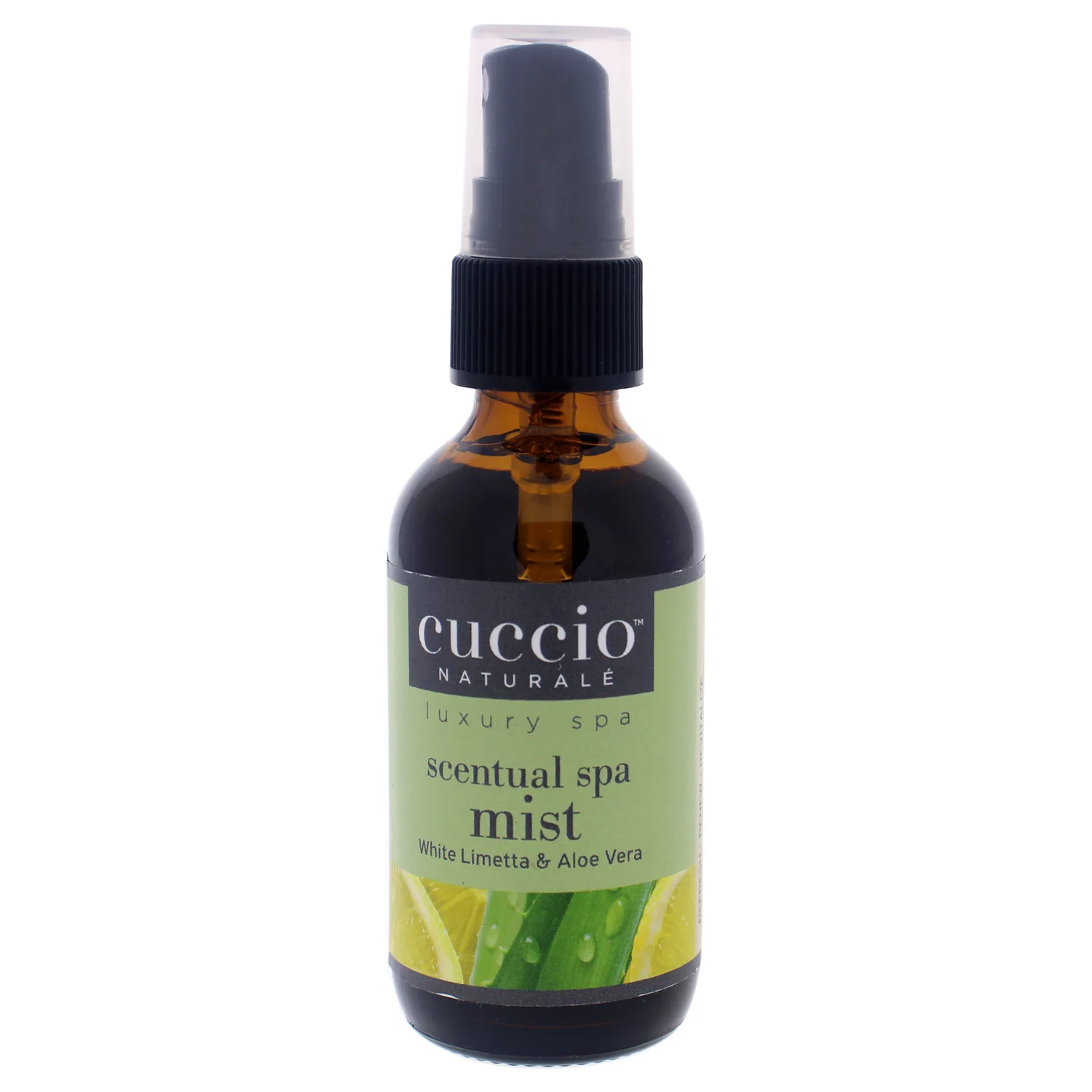 Cuccio Naturale Scentual Spa Mist - Aromatic Spray - Soothes And Softens Skin - Radiant And Rejuvenated Skin - Promotes A Relaxed And Calm Mindset - Paraben Free - White Limetta And Aloe Vera - 2 Oz