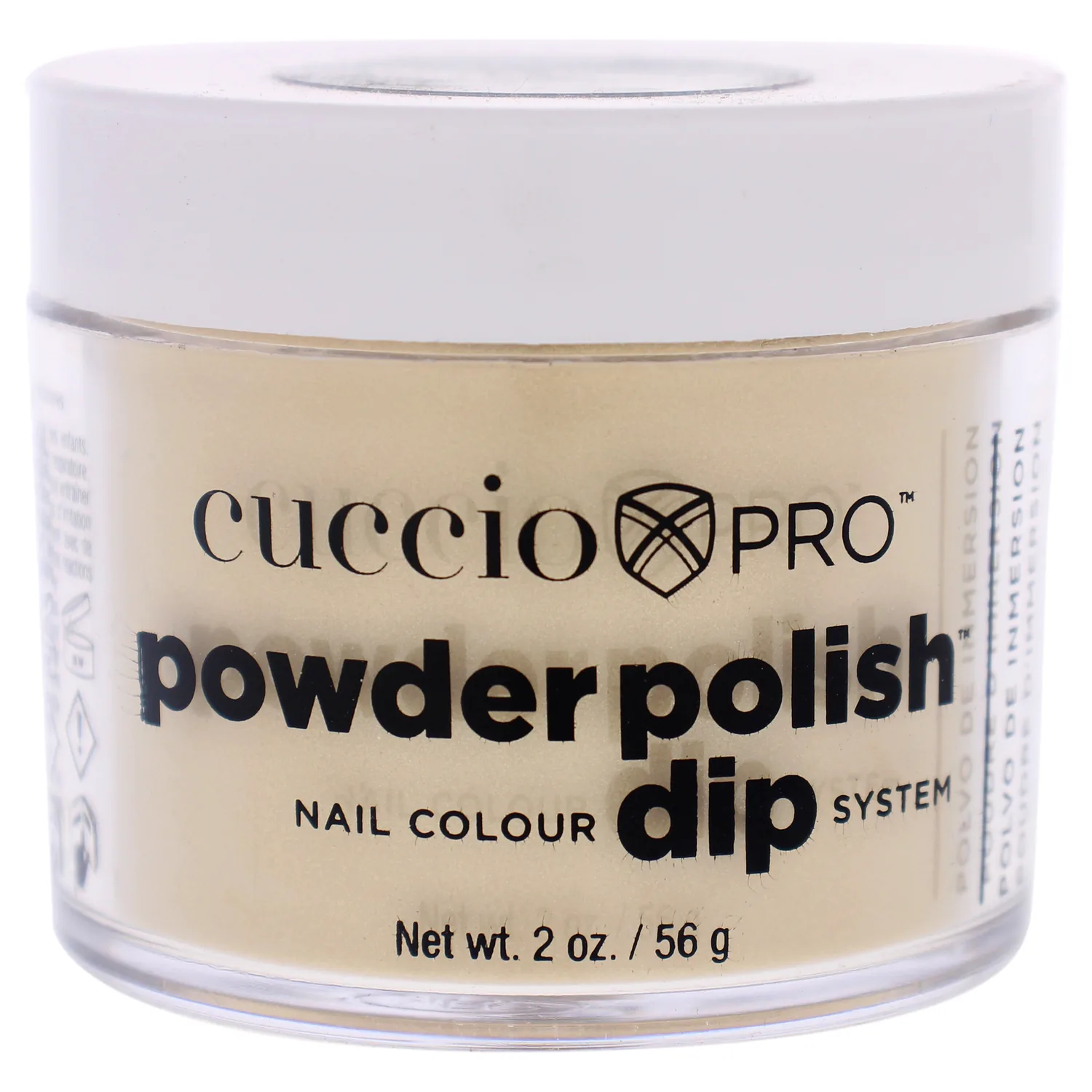 Cuccio Colour Powder Nail Polish - Lacquer For Manicure And Pedicure - Highly Pigmented Powder That Is Finely Milled - Durable Finish With A Flawless Rich Color - Metallic Lemon Gold, 2 Ounce, (I0097806)